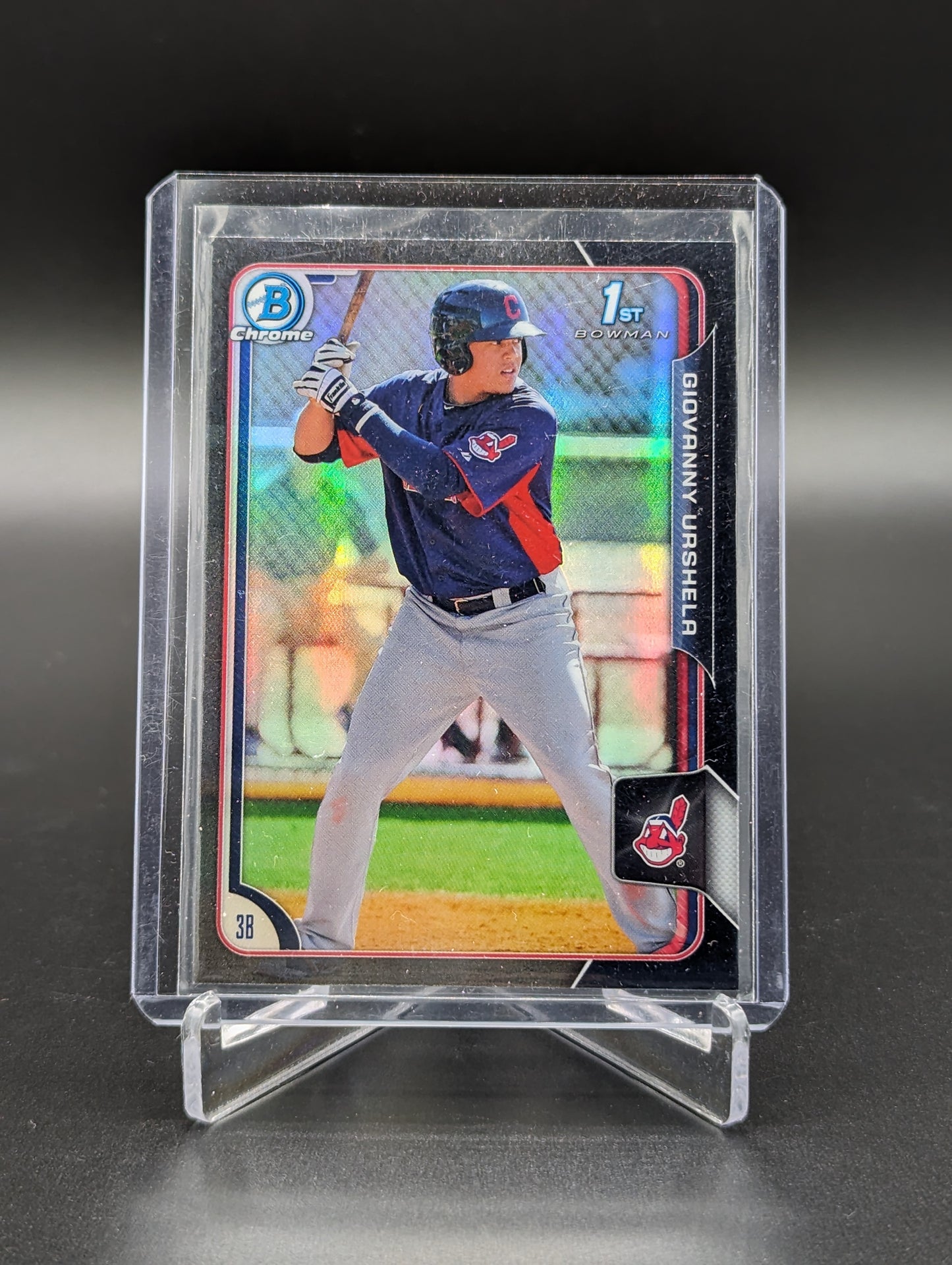 2011 Bowman Chrome Black Refractor #BCP11 Giovanny Urshela Indians