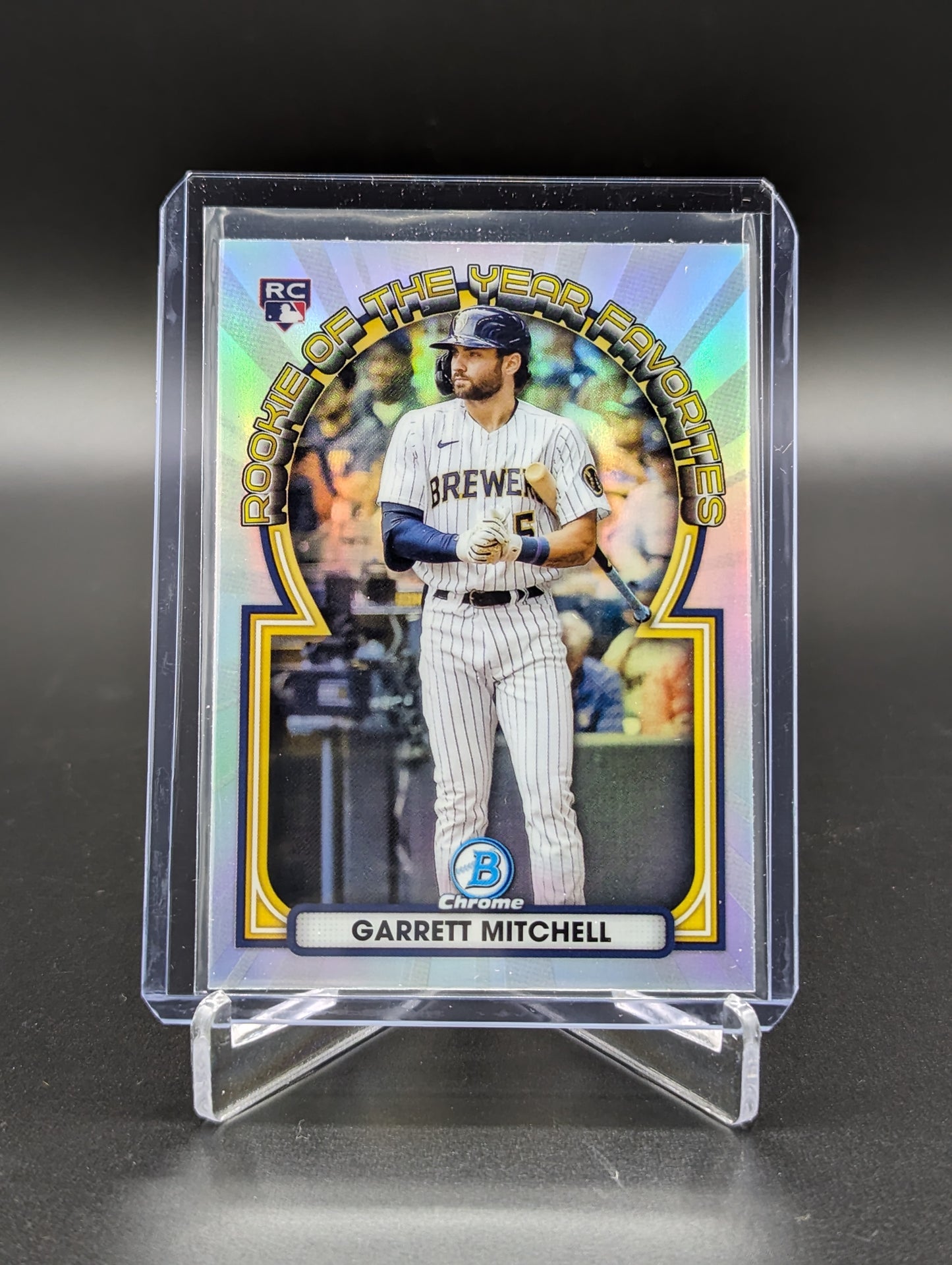 2023 Bowman Chrome ROY Favorites #ROYF-7 Garrett Mitchell RC Brewers