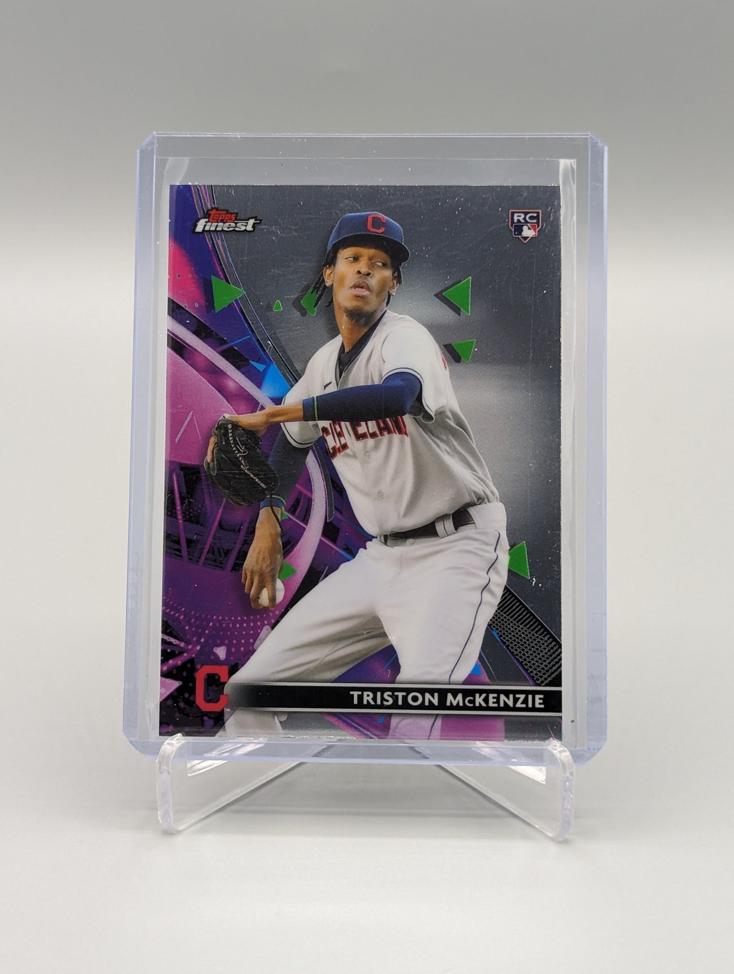 2021 Topps Finest #30 Tristan McKenzie RC Indians