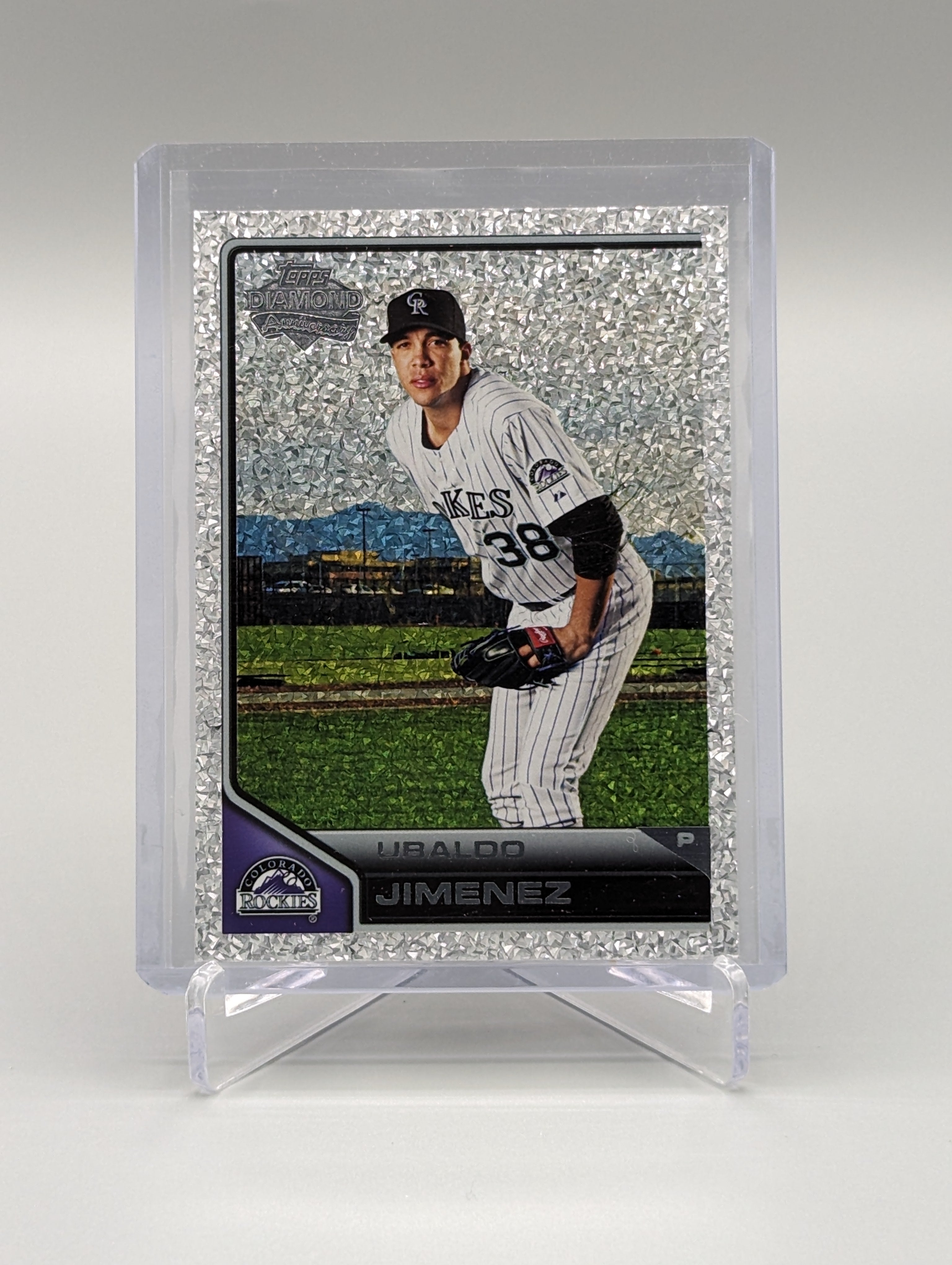 2011 Topps Lineage Diamond Anniversary Platinum Refractor #63 Ubaldo Jimenez Rockies