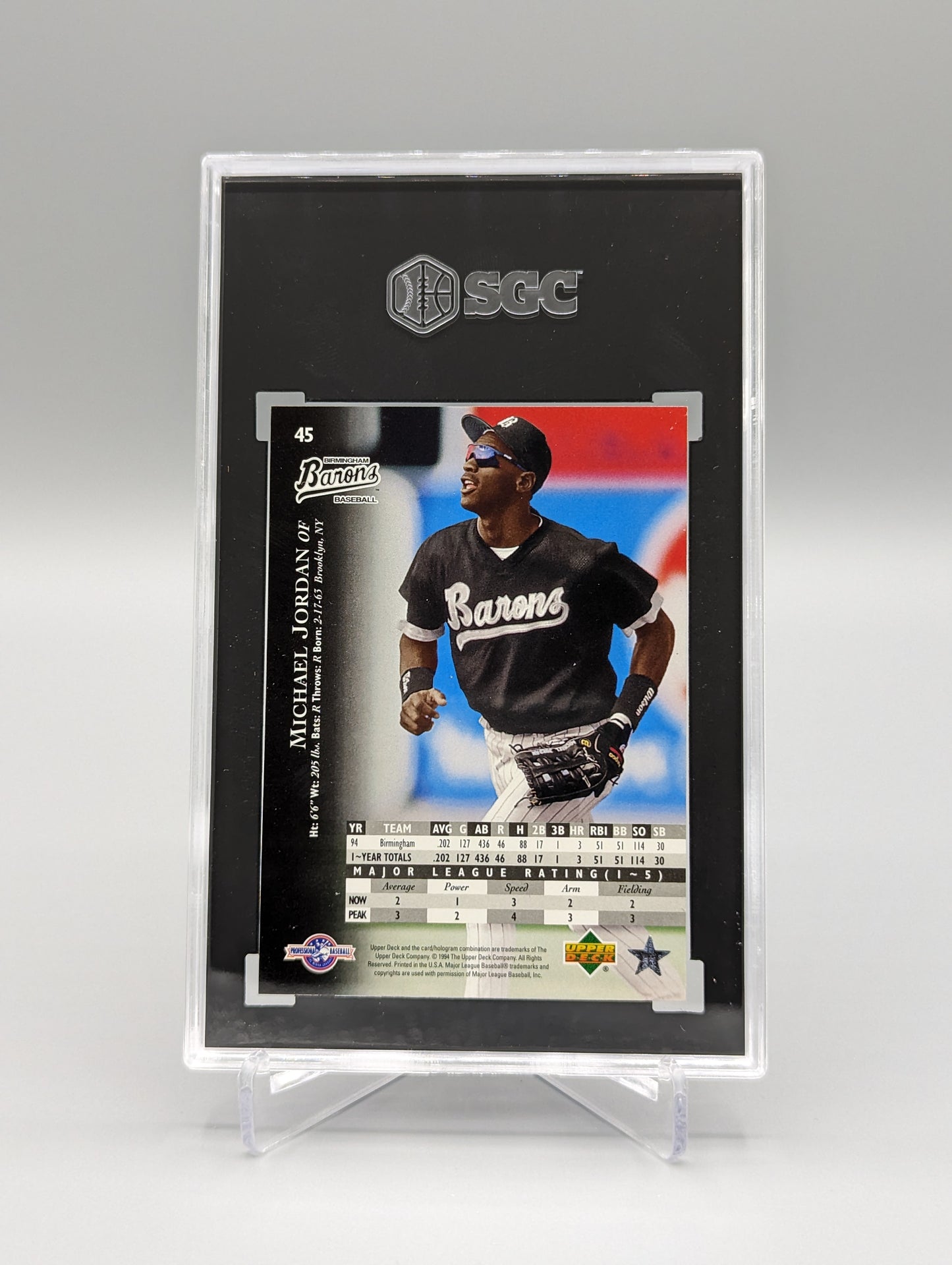1995 Upper Deck Minor League Future Stock #45 Michael Jordan White Sox