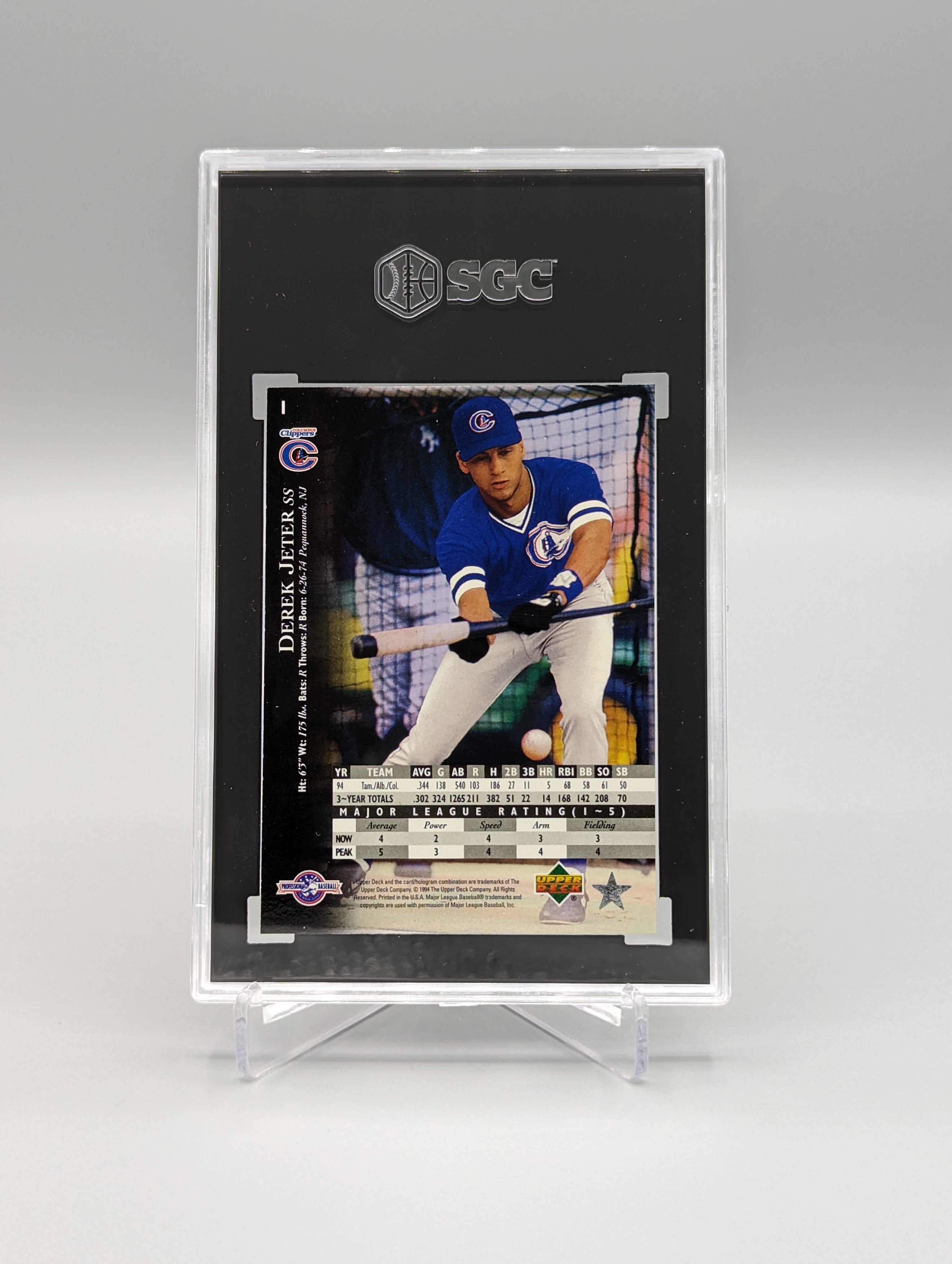 1995 Upper Deck Minor League #1 Derek Jeter Yankees