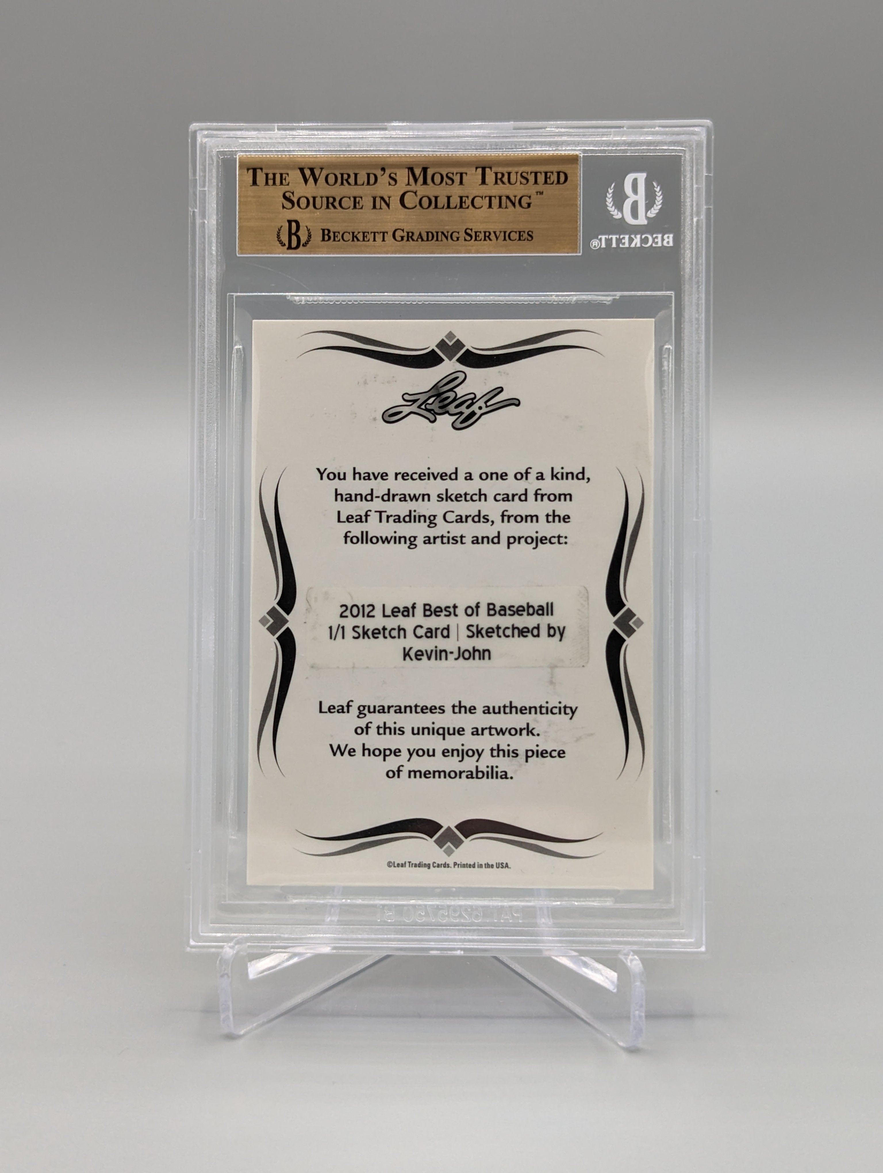 2012 Leaf Best Of Baseball Sketch Larry Doby Indians Kevin-John