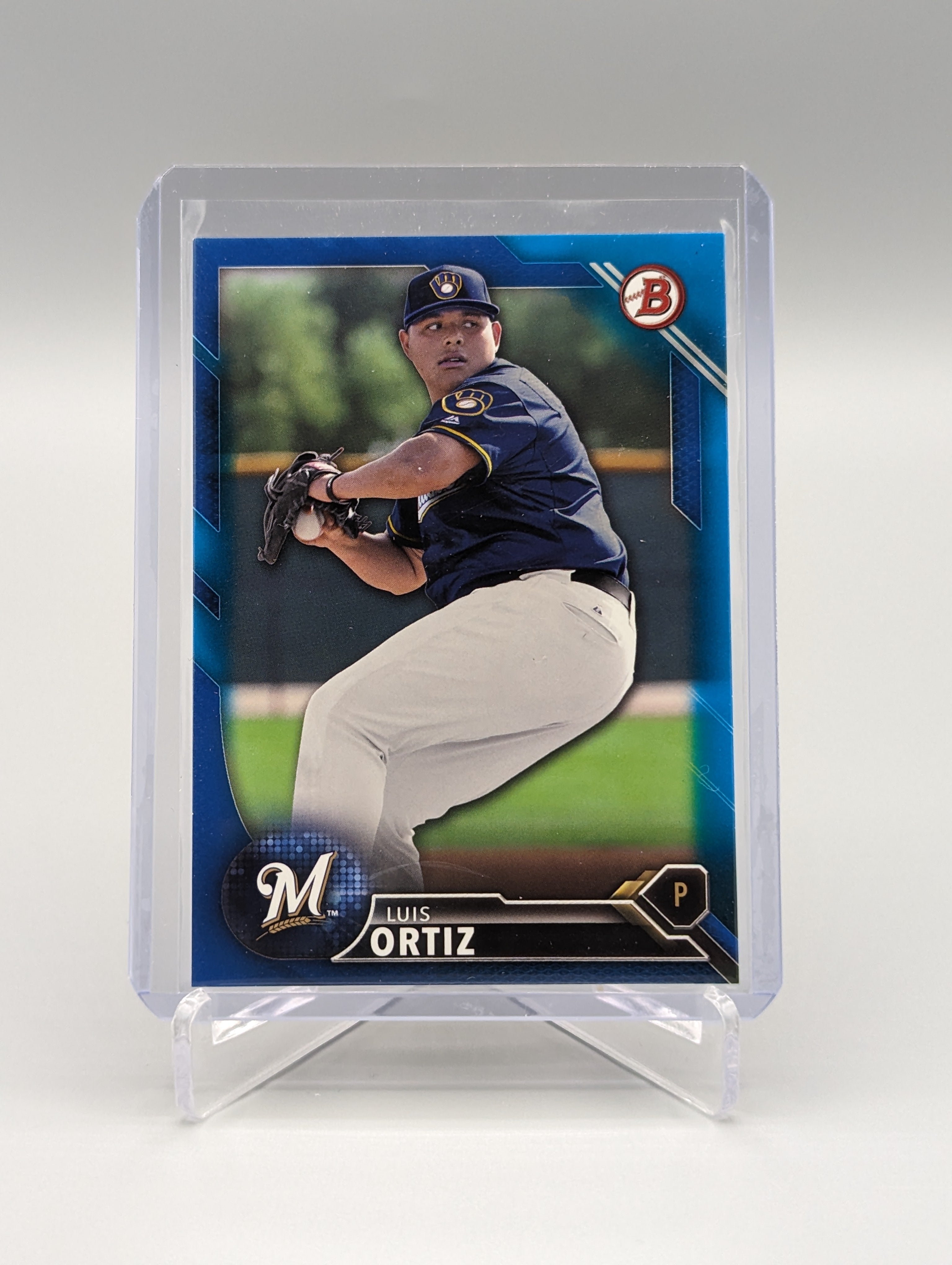 2016 Bowman Blue #BD-158 Luis Ortiz #/150 Brewers