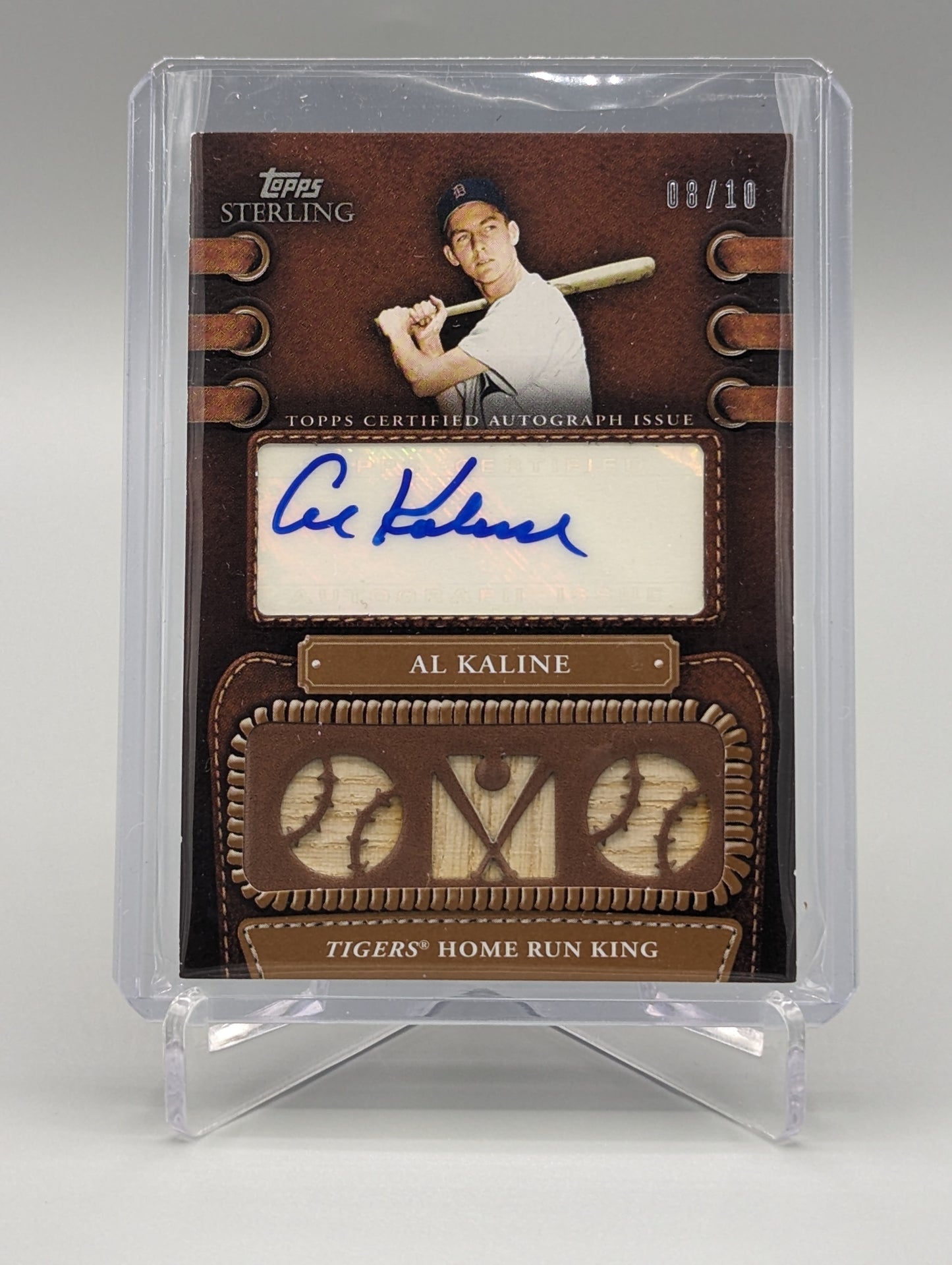 2010 Topps Sterling Legendary Leather Auto #3LLAR-22 Al Kaline #/10 Tigers