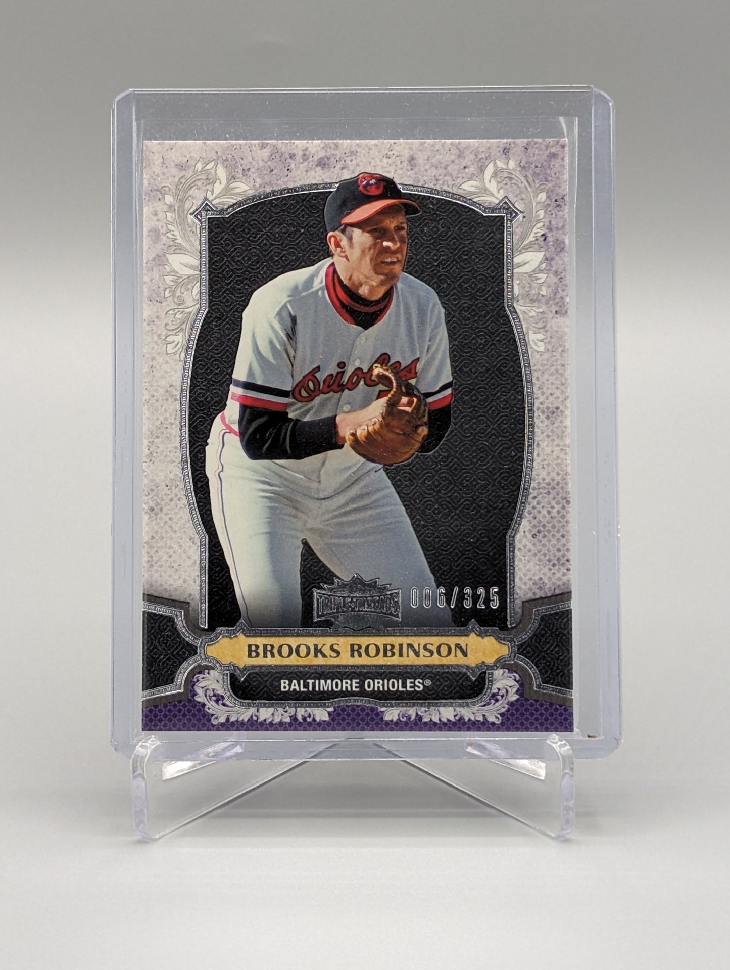 2014 Topps Triple Threads Amethyst #17 Brooks Robinson #/325 Orioles