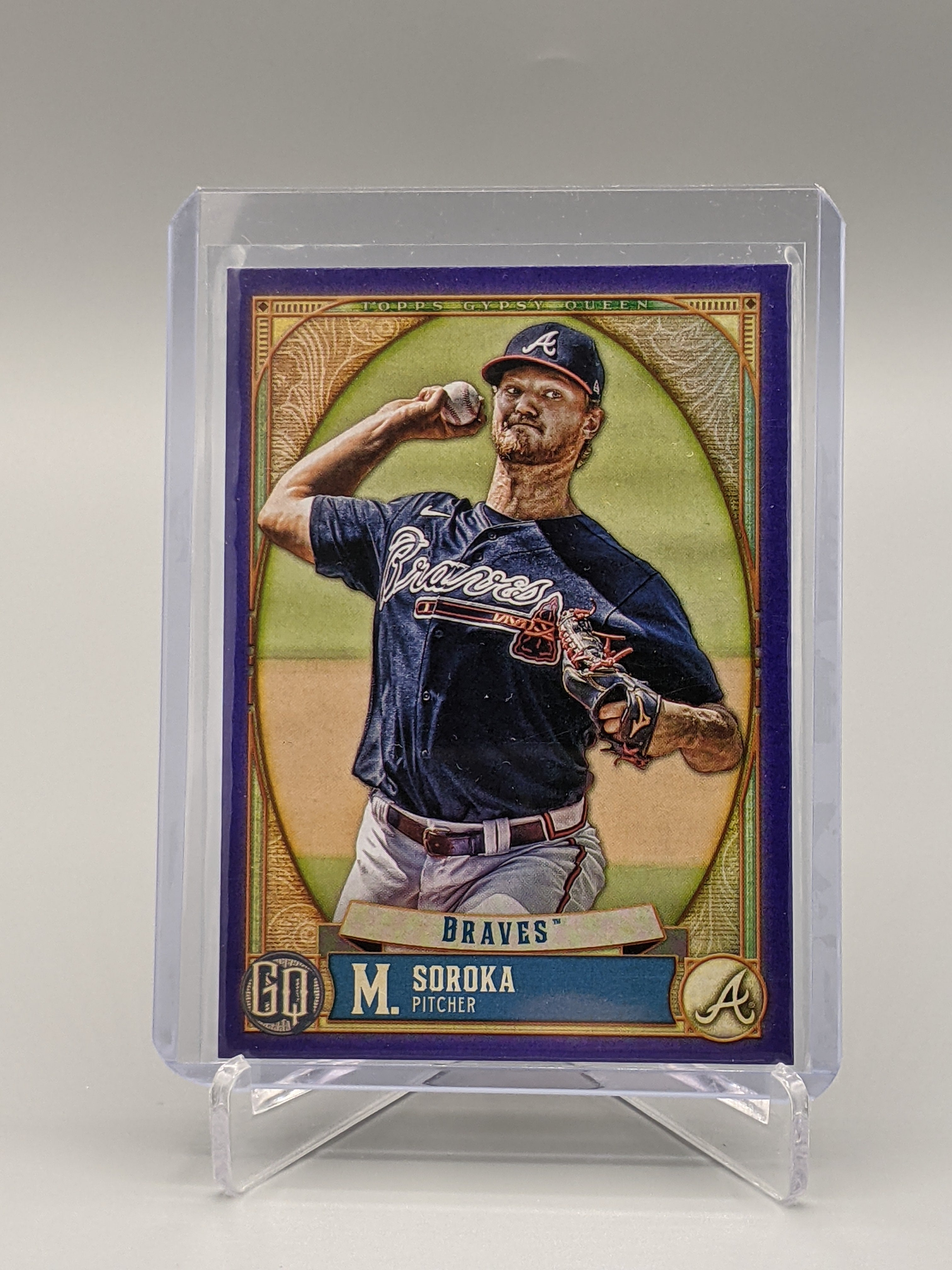 2021 Topps Gypsy Queen Purple #211 Mike Soroka #/250 Braves