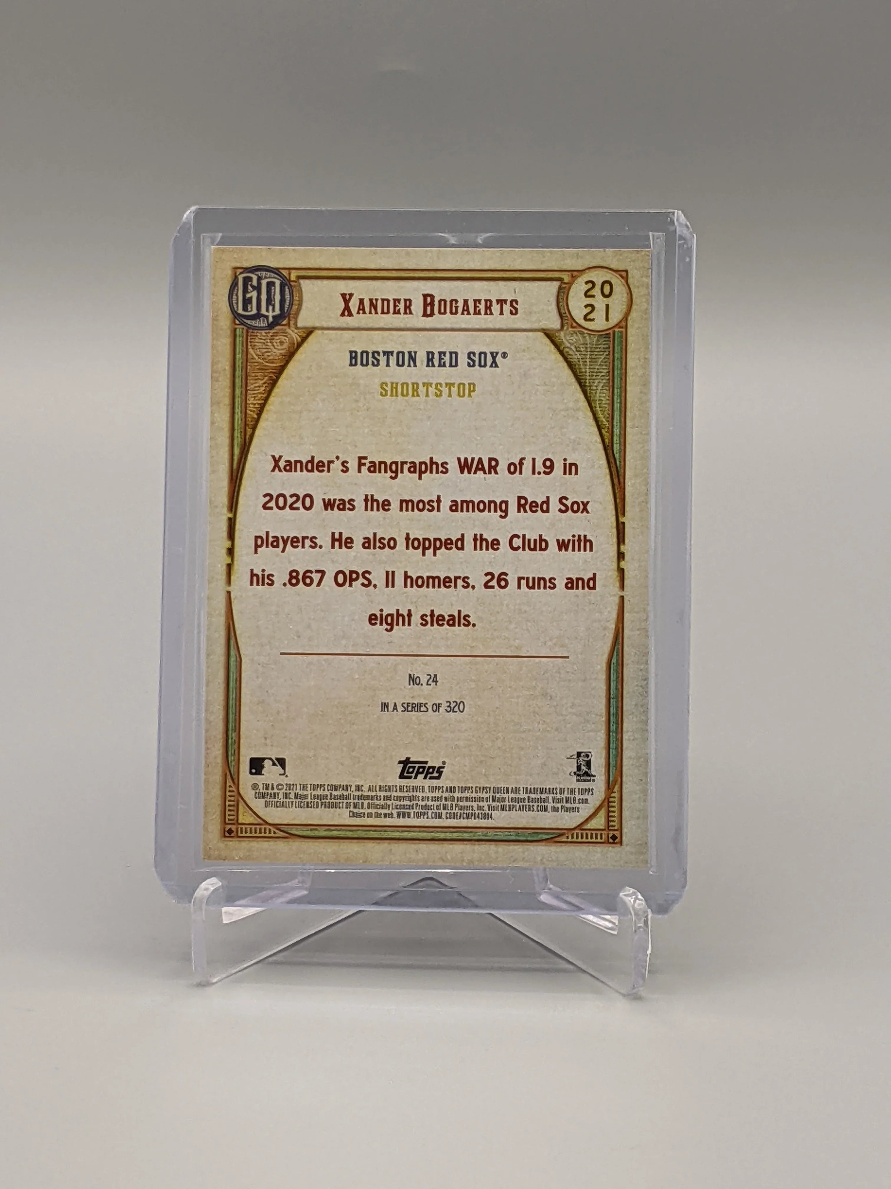 2021 Topps Gypsy Queen Chrome #24 Xander Bogaerts Red Sox