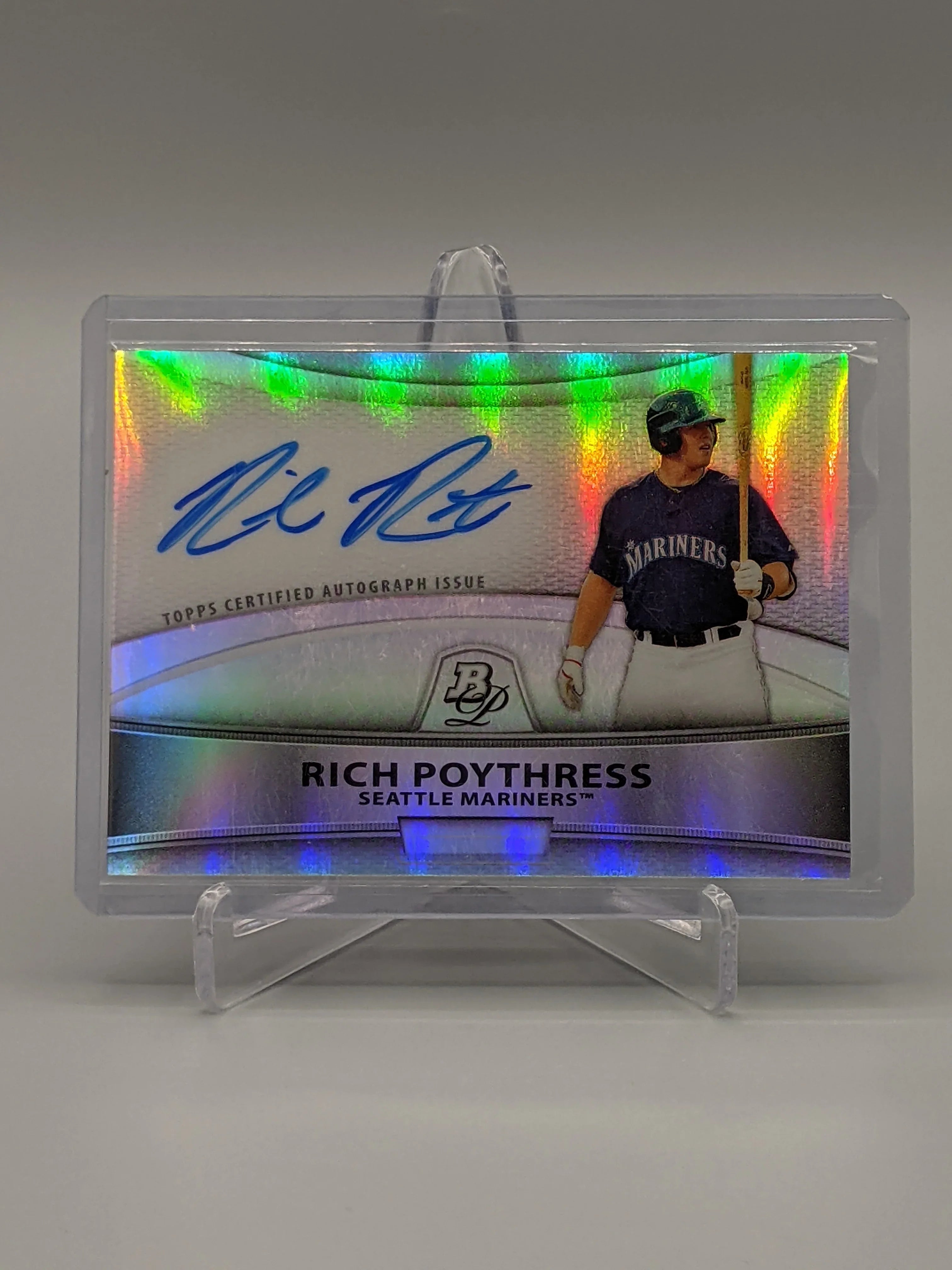 2010 Bowman Platinum Refractor Rich Poythress Mariners