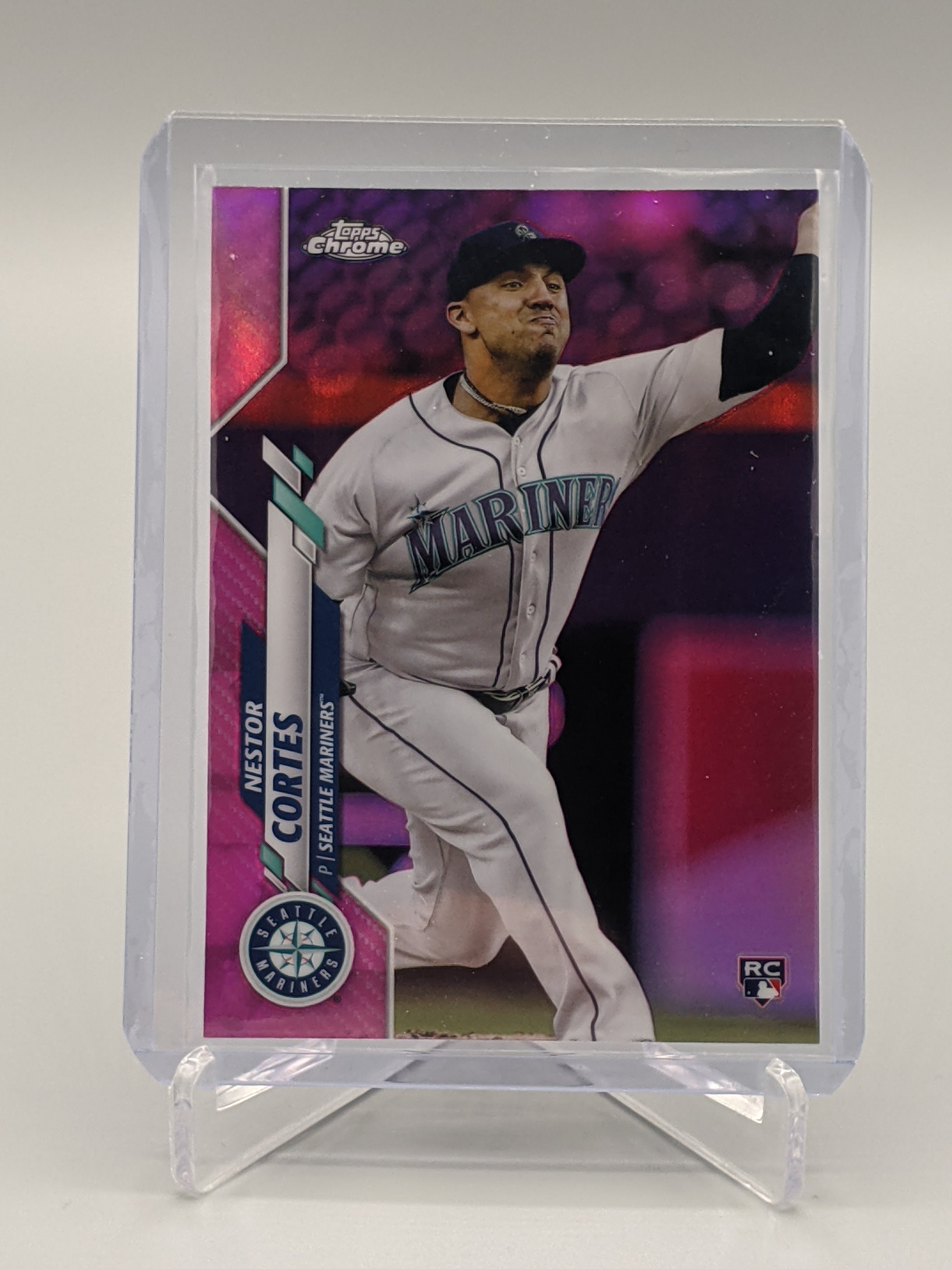 2020 Topps Chrome Pink Refractor #U-37 Nestor Cortes RC Mariners