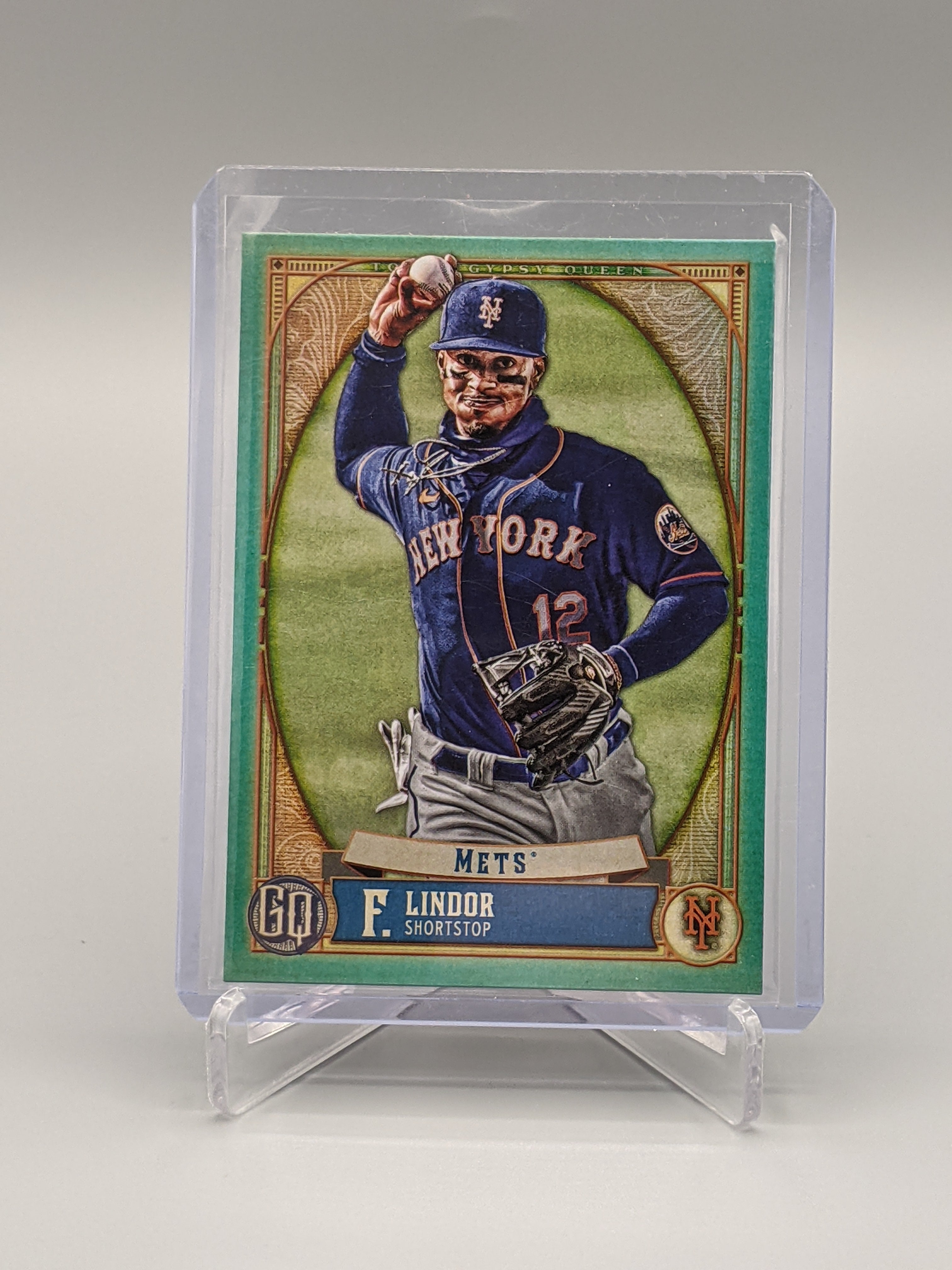 2021 Topps Gypsy Queen Turquoise Parallel #169 Francisco Lindor #/199 Mets