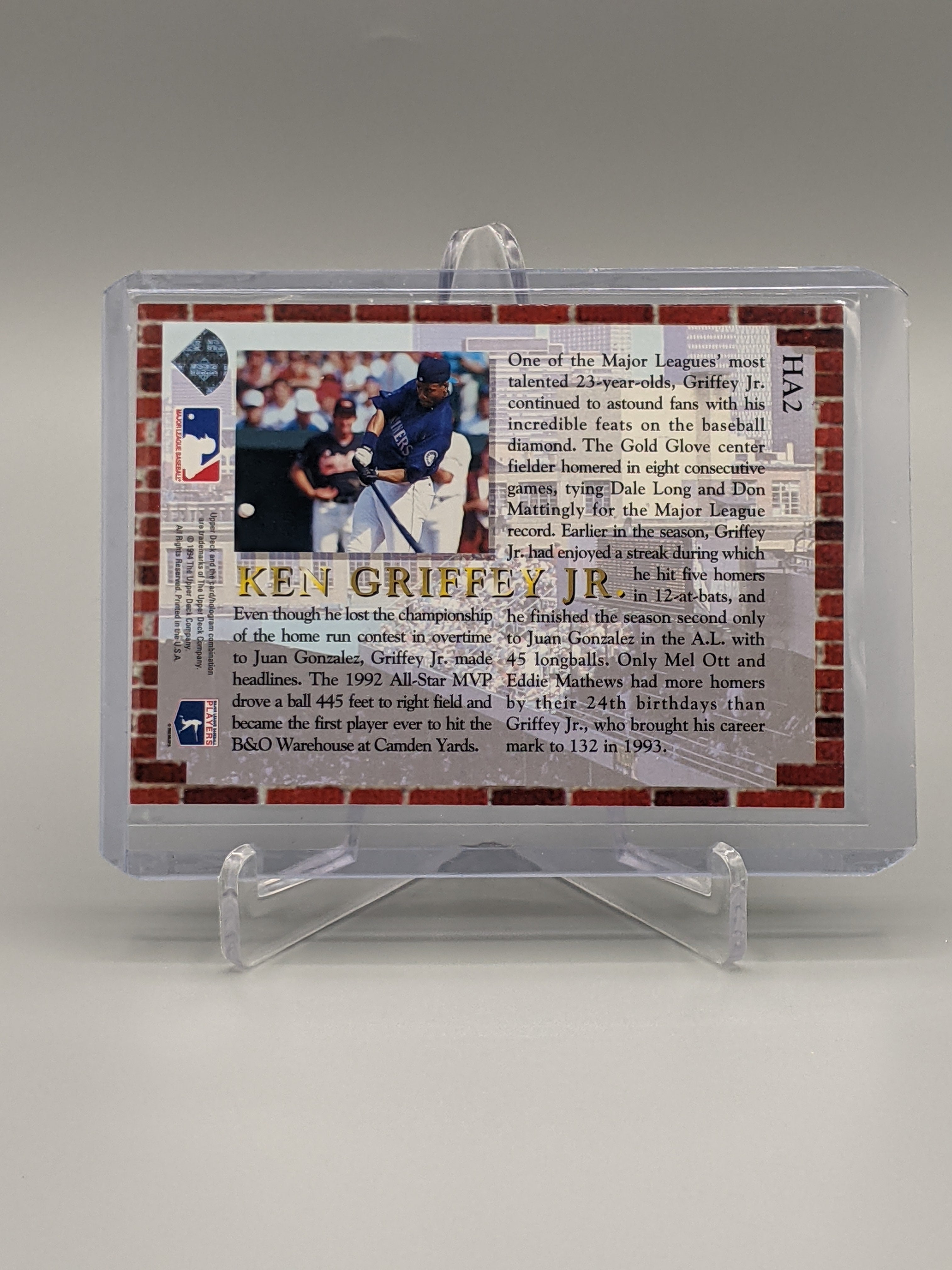 1994 Collector's Choice Home Run All-Stars Complete Set HA1-HA8