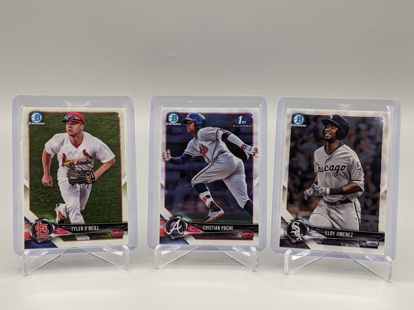 2018 Bowman Chrome Prospects Lot Pache, Jimenez (5 Cards) Crdinals Braves White Sox