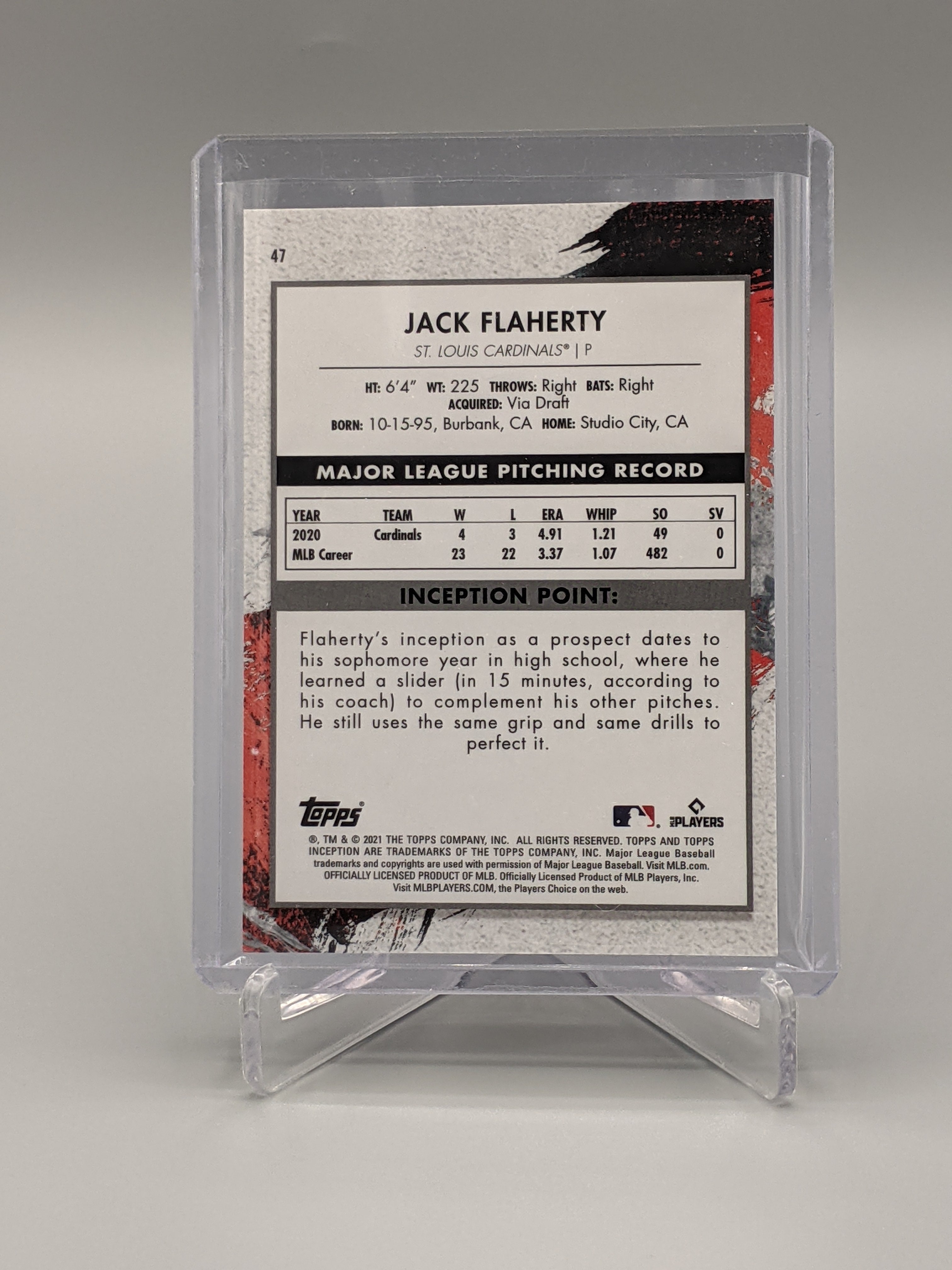 2021 Topps Inception #47 Jack Flaherty
