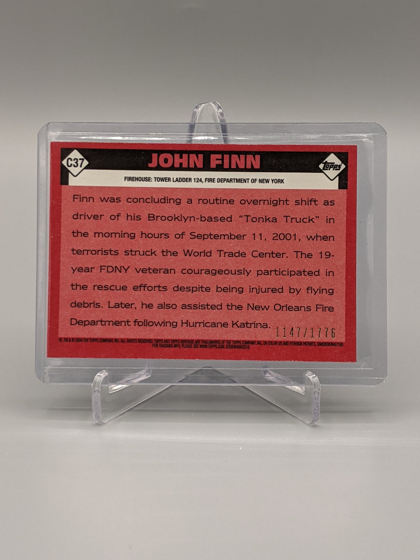 2009 Topps American Heritage Heroes Chrome #C37 John Finn #/1776