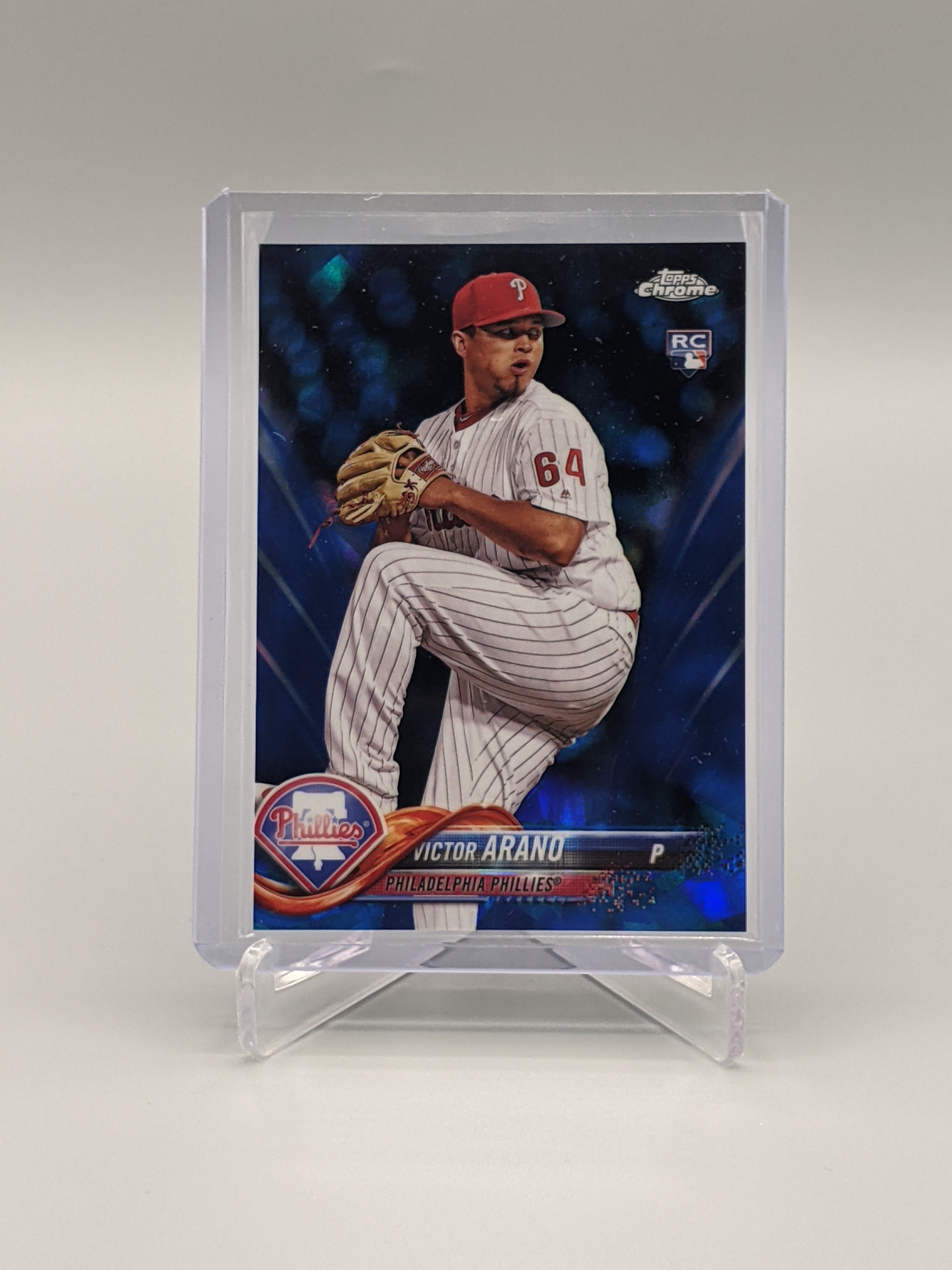 2018 Topps Chrome Sapphire #675 Victor Arano RC Phillies