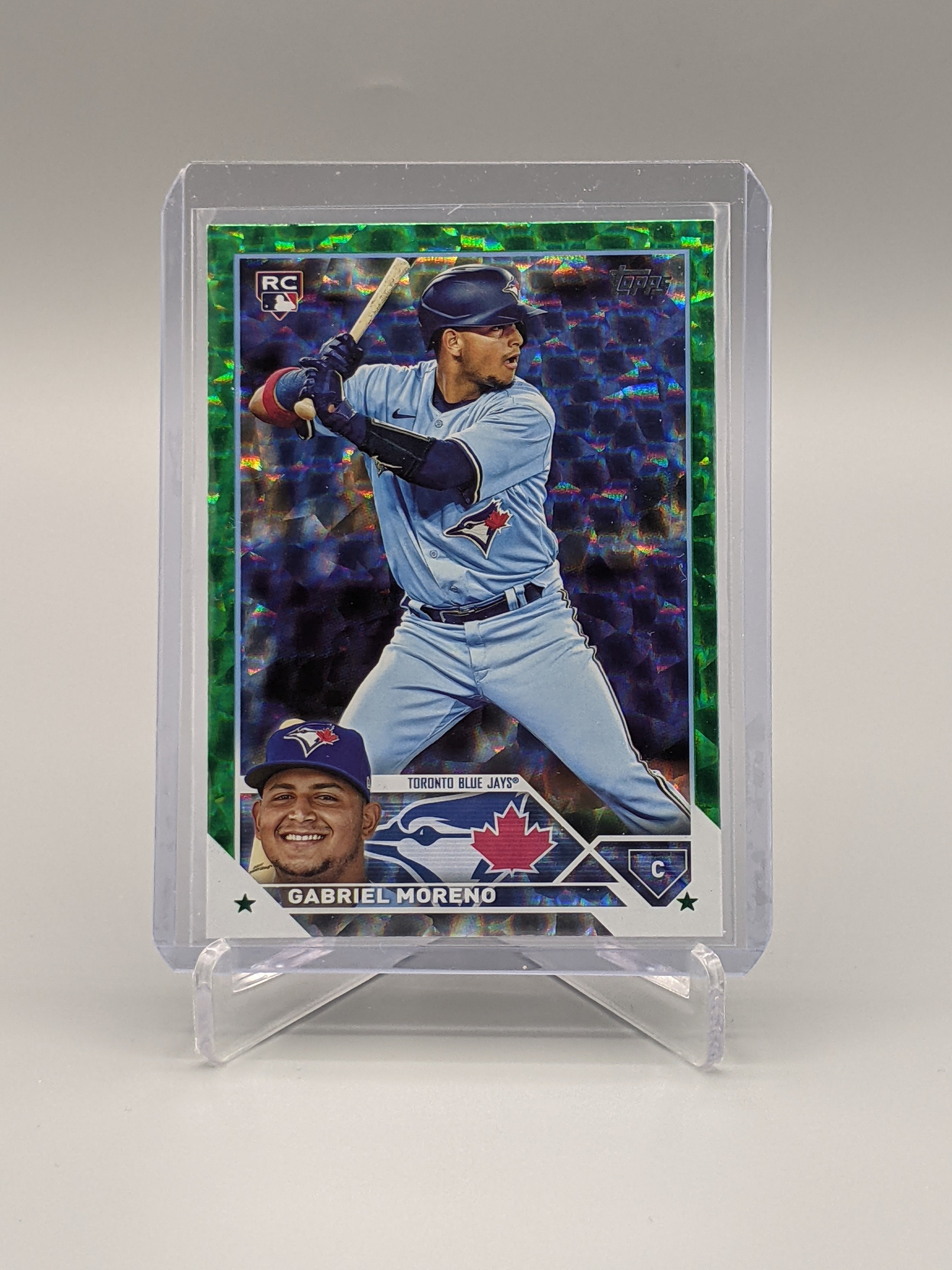 2023 Topps Green Ice #169 Gabriel Moreno RC #/499 Blue Jays