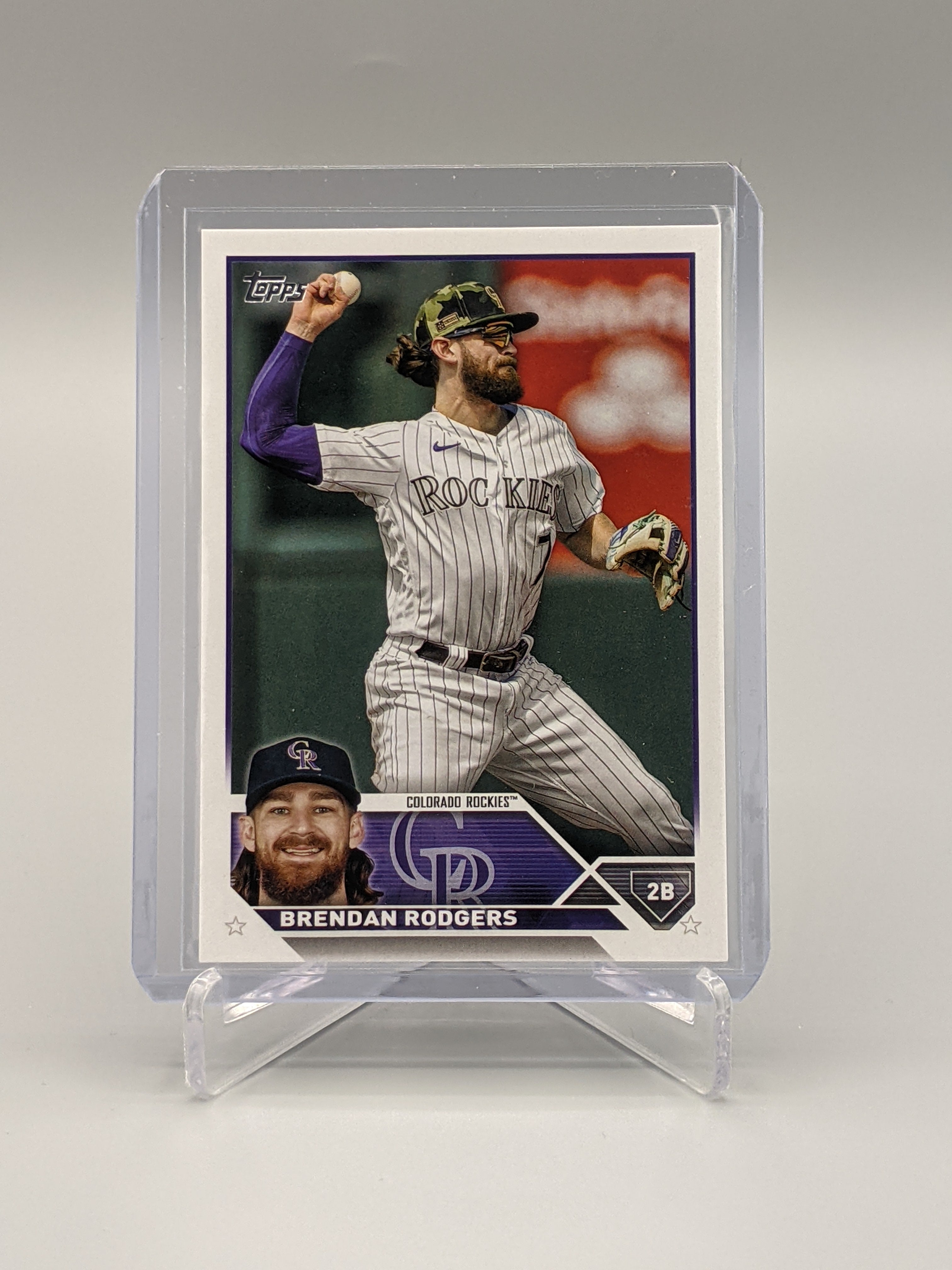 2023 Topps Advanced Statistics #287 Brendan Rodgers #/300 Rockies