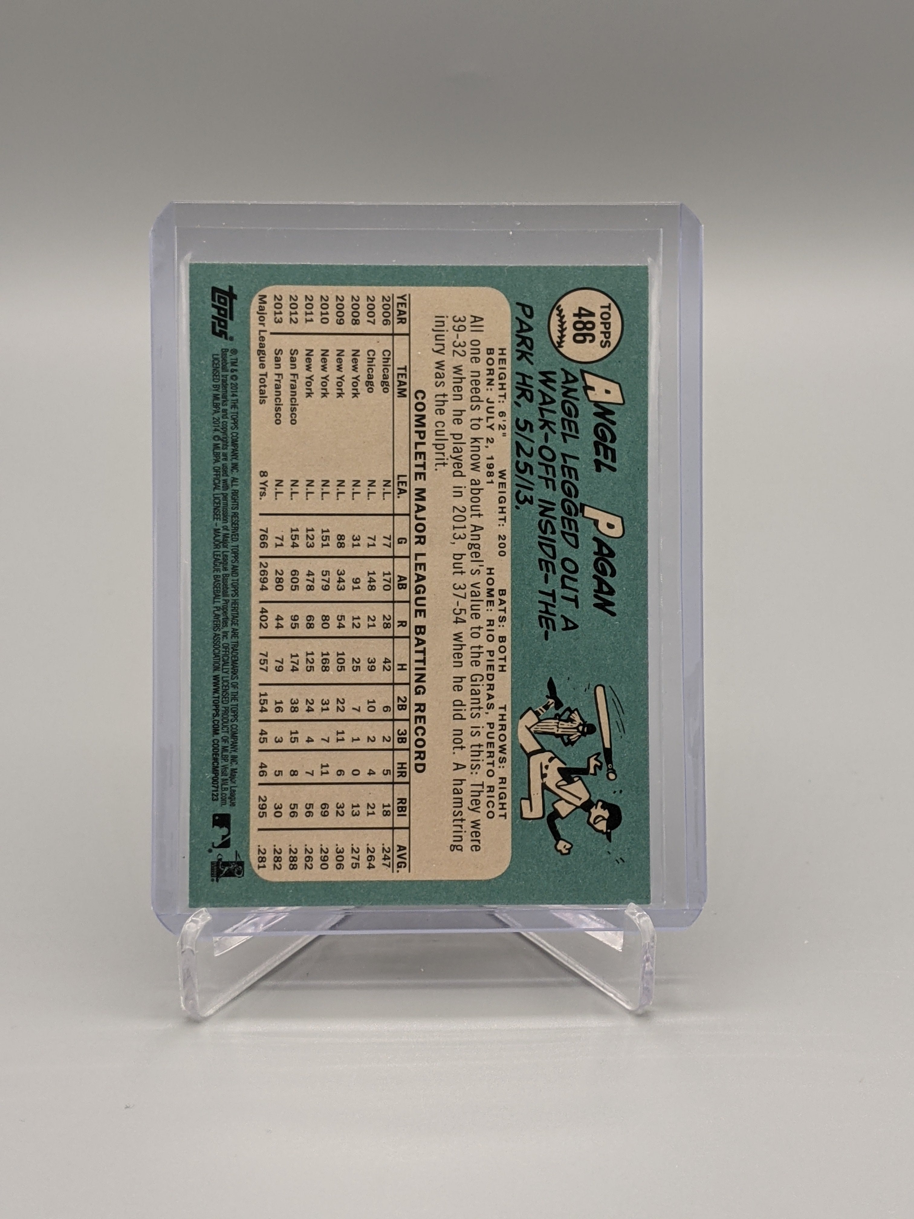 2014 Topps Heritage SP #486 Angel Pagan Giants