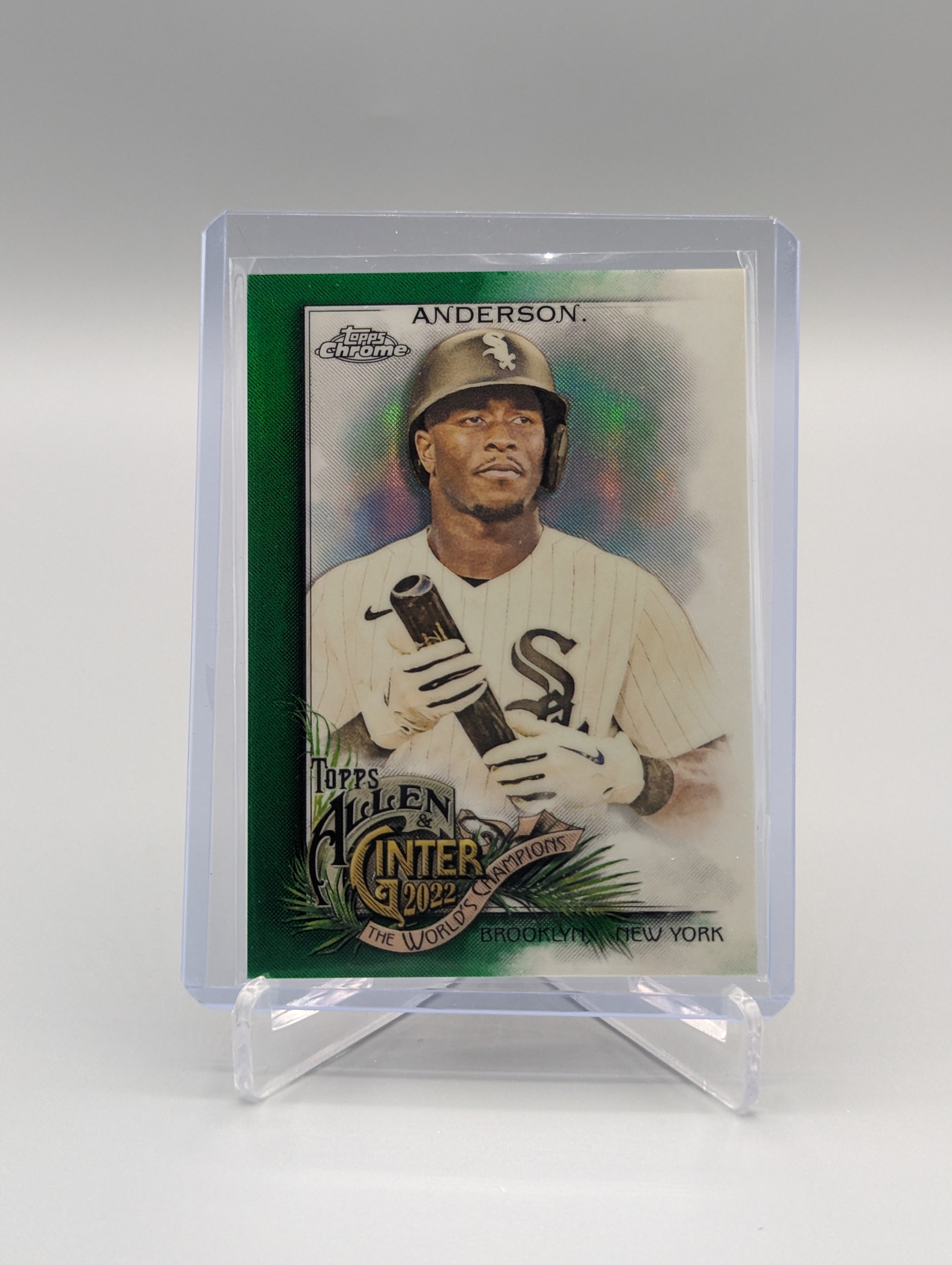2022 Topps Allen & Ginter Chrome Green Refractor #143 Tim Anderson White Sox #/99