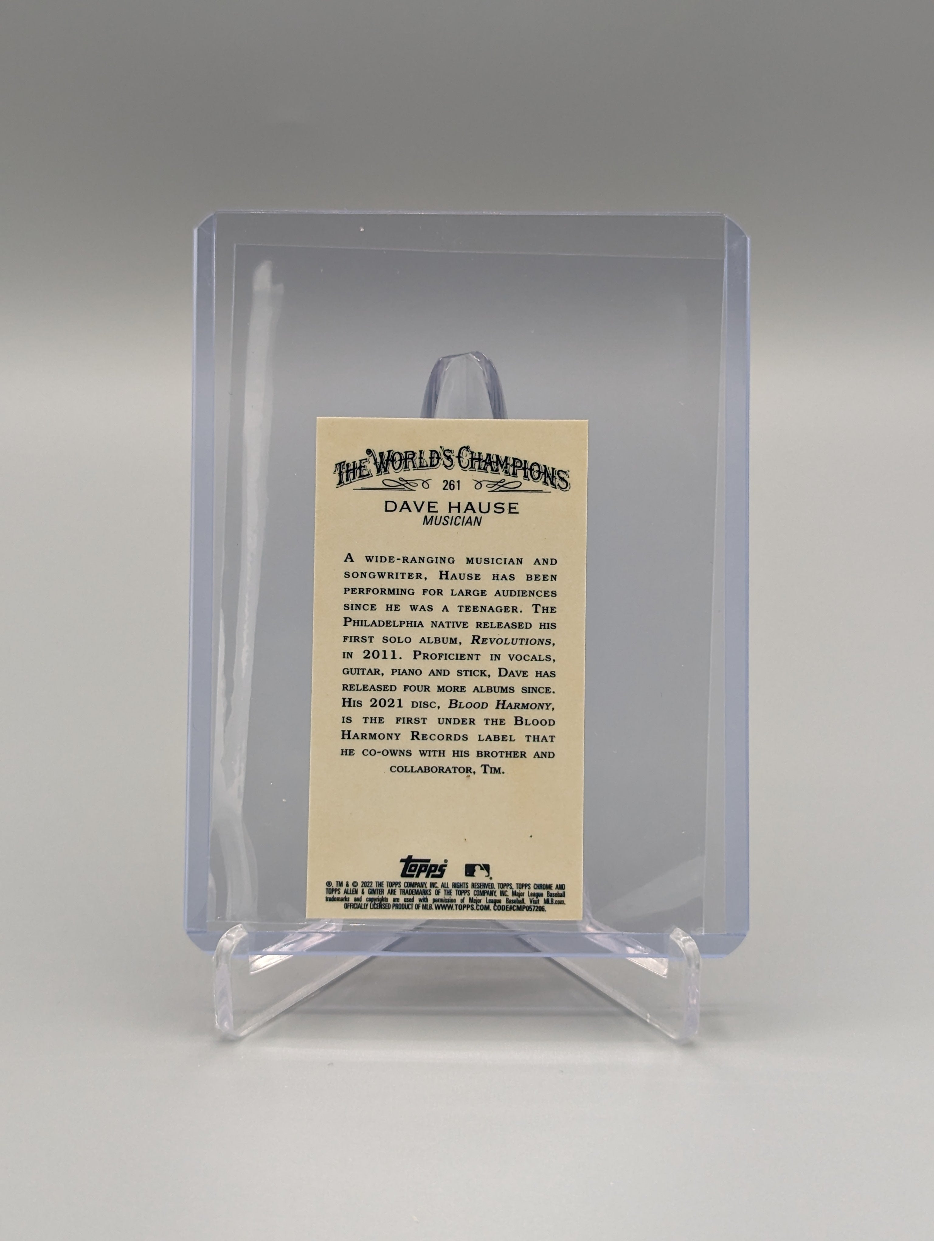 2022 Topps Allen & Ginter Chrome Mini #261 Dave Hause