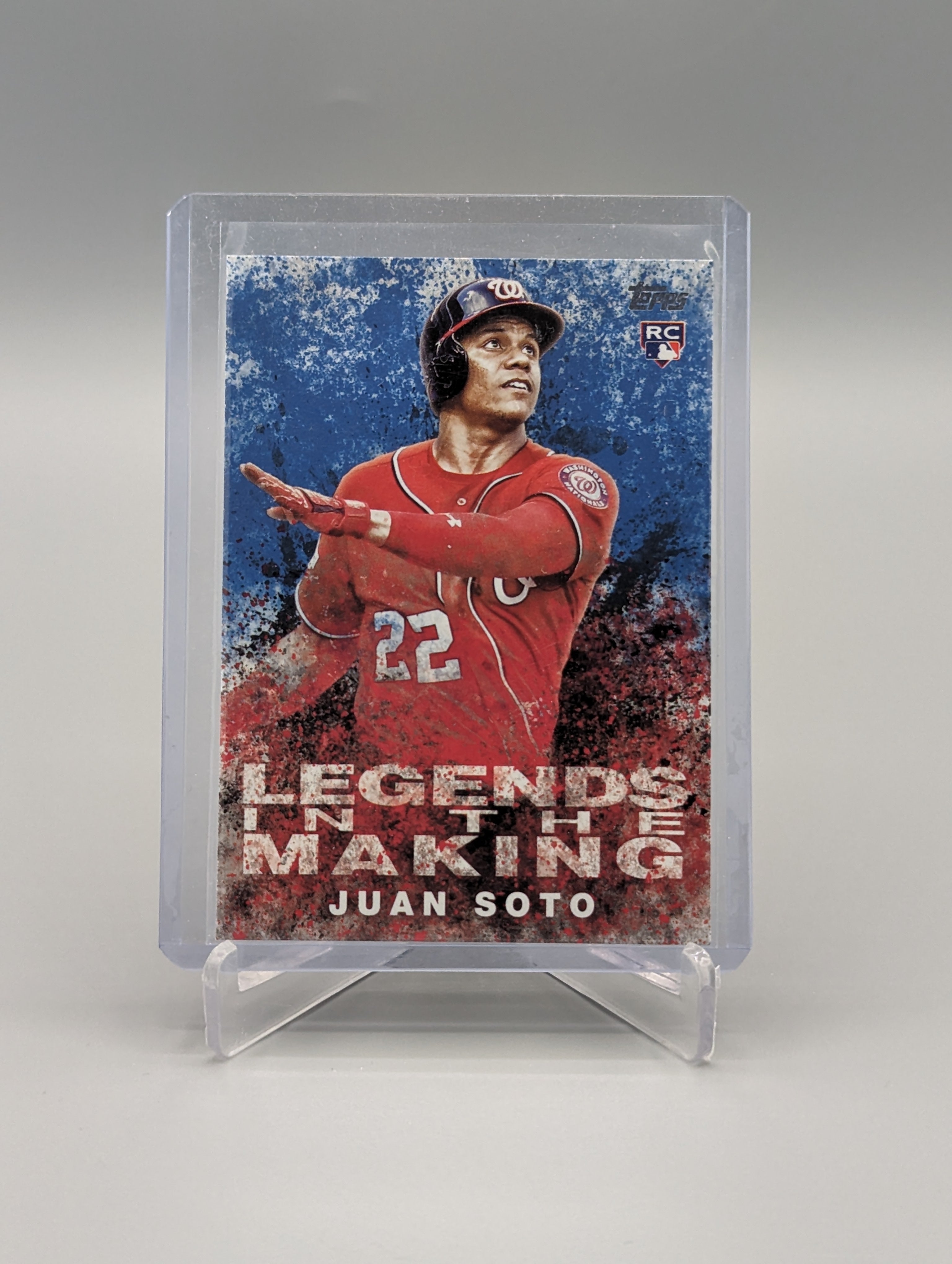 2018 Topps Legends In The Making Blue #LITM-8 Juan Soto RC Nationals