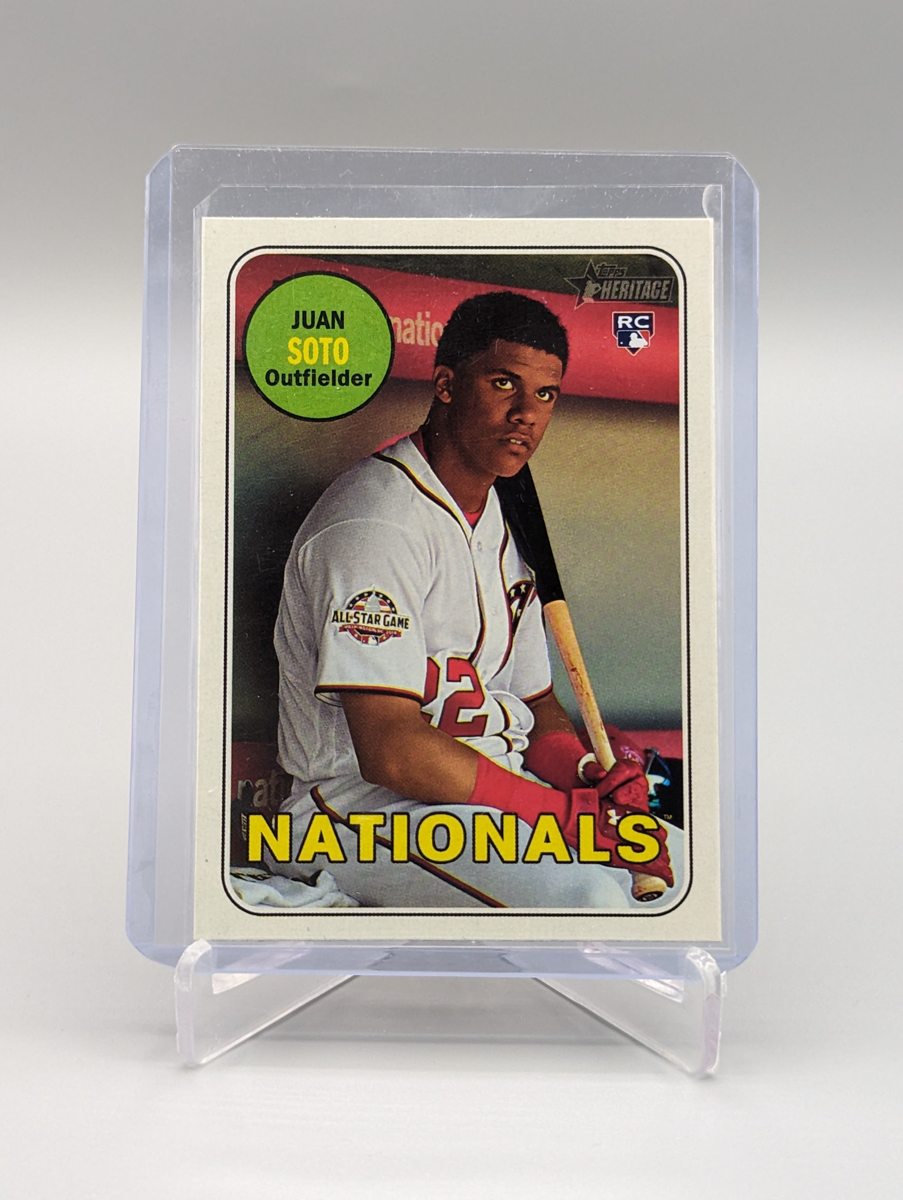 2018 Topps Heritage #502 Juan Soto RC Nationals