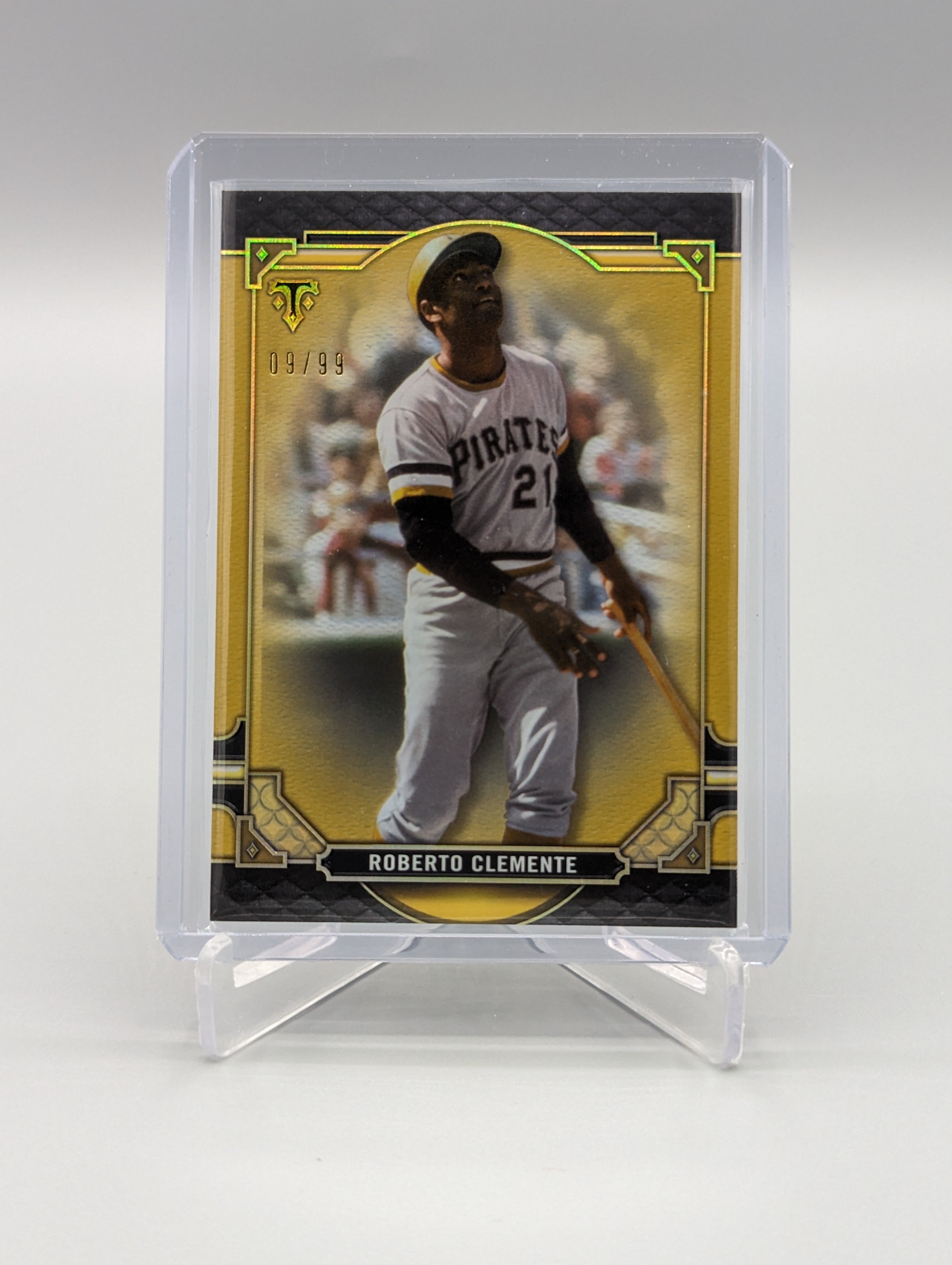 2022 Topps Triple Threads Gold #89 Roberto Clemente #/99 Pirates