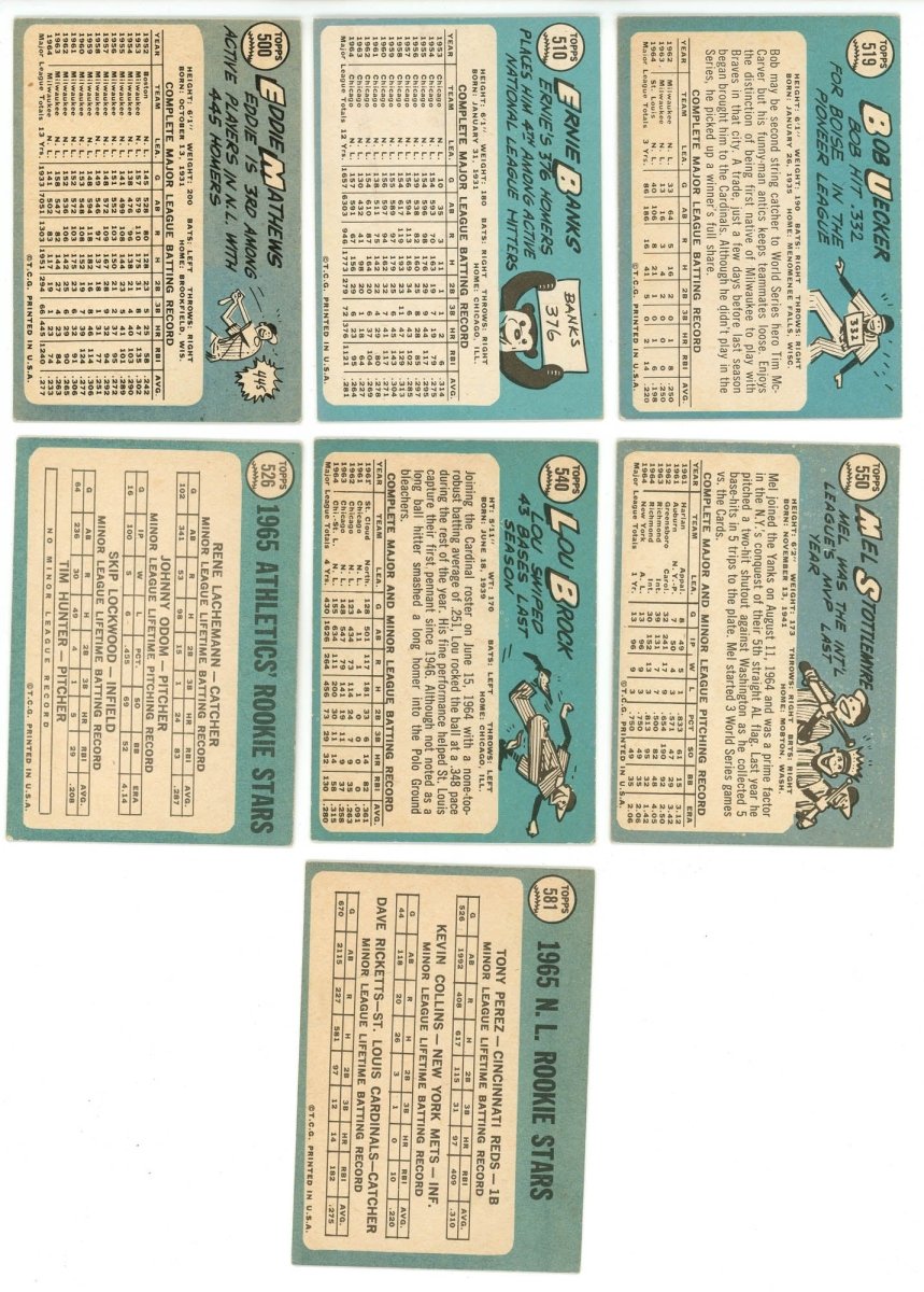 1965 TOPPS BASEBALL COMPLETE SET BREAK - 10 CARDS PER BOX! (1) HOFer & (1-2) High # Cards per box!