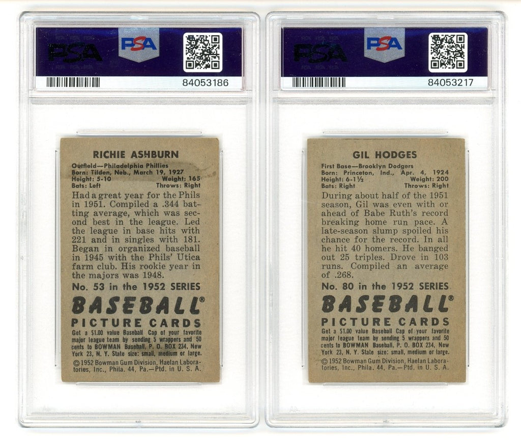 1952 BOWMAN BASEBALL COMPLETE GRADED SET BREAK - 2 GRADED CARDS PER BOX!