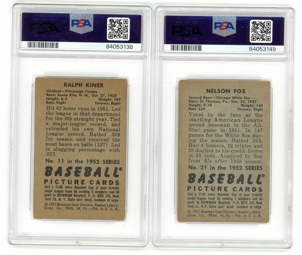 1952 BOWMAN BASEBALL COMPLETE GRADED SET BREAK - 2 GRADED CARDS PER BOX!