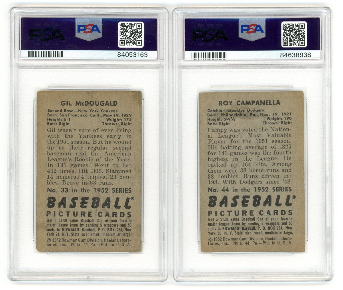1952 BOWMAN BASEBALL COMPLETE GRADED SET BREAK - 2 GRADED CARDS PER BOX!