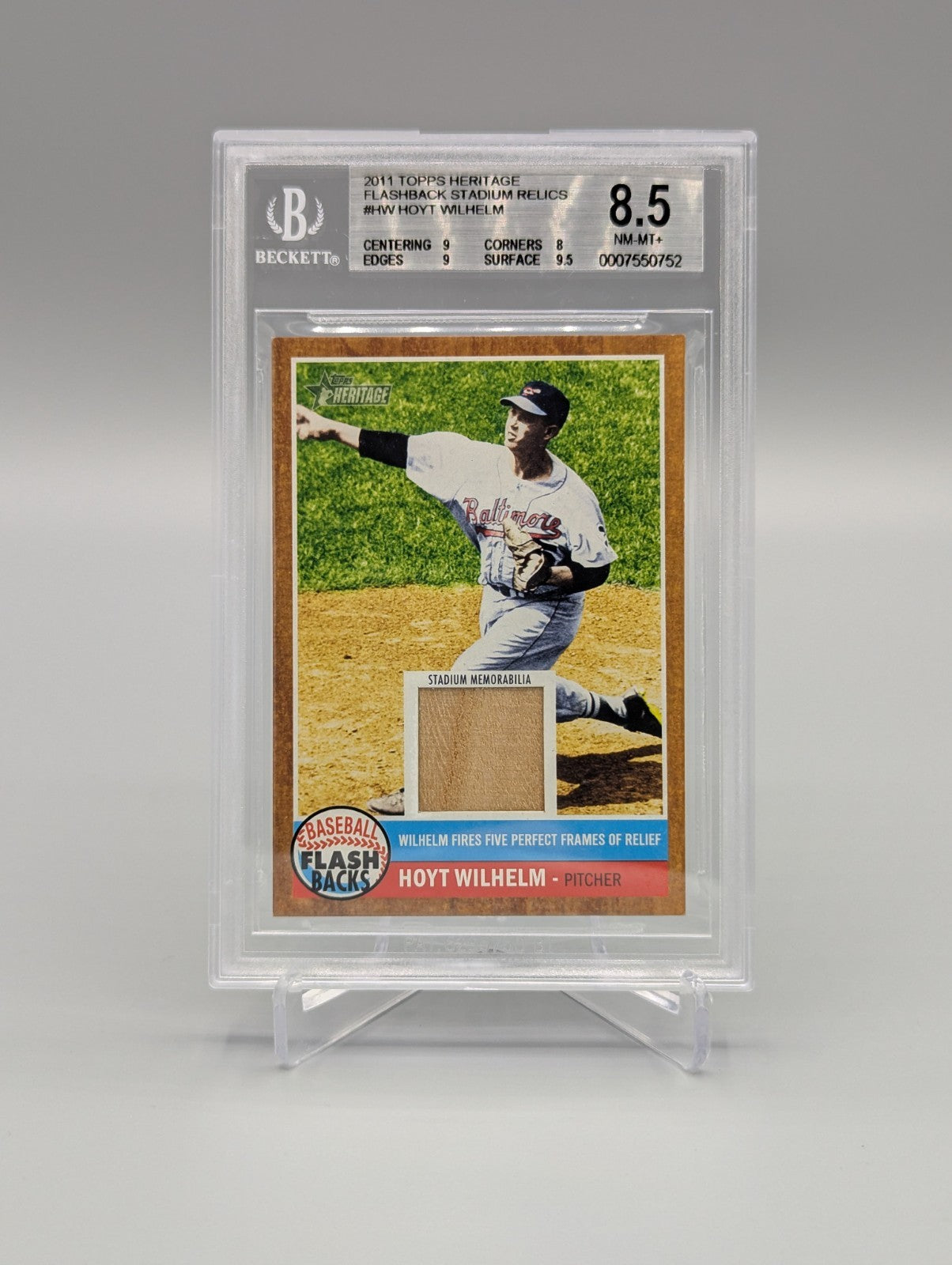 2011 Topps Heritage Flashback Stadium Relic Complete Set BGS Pop 1  (10 Cards)