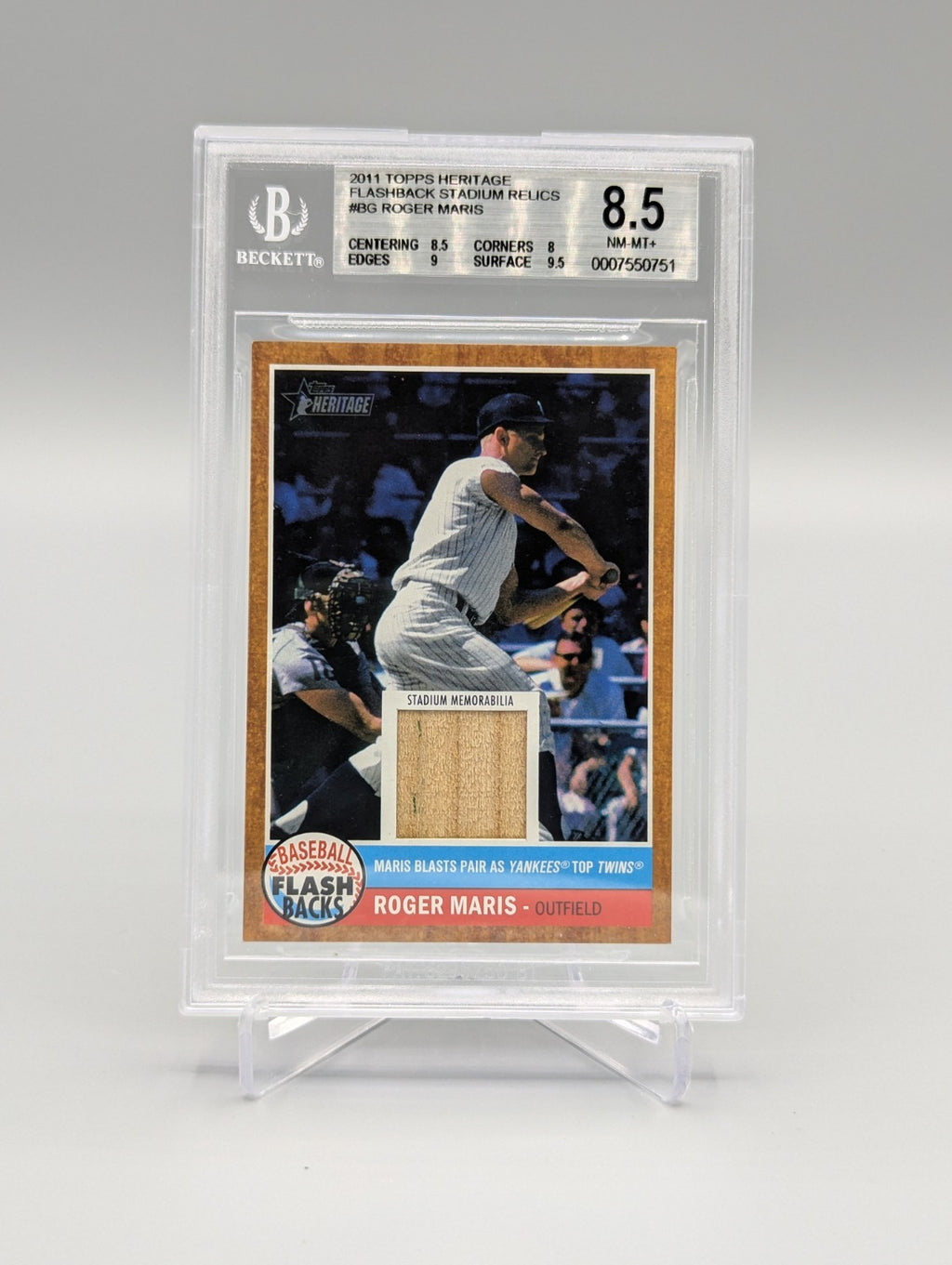 2011 Topps Heritage Flashback Stadium Relic Complete Set BGS Pop 1  (10 Cards)