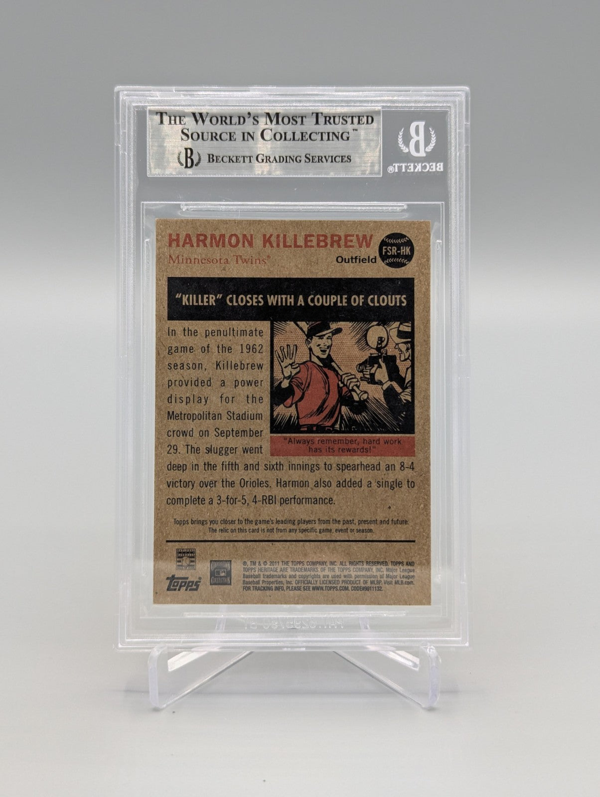 2011 Topps Heritage Flashback Stadium Relic Complete Set BGS Pop 1  (10 Cards)