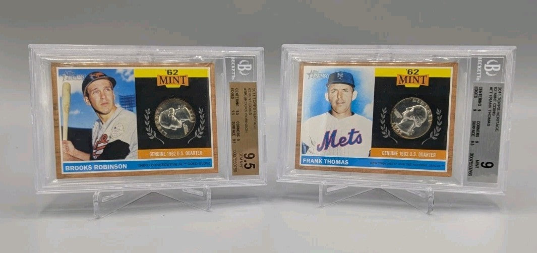 2011 Topps Heritage 62 Mint Coin Complete Set BGS Most Pop 1  (20 Cards)
