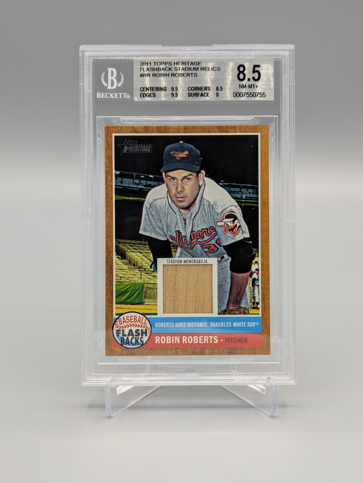 2011 Topps Heritage Flashback Stadium Relic Complete Set BGS Pop 1  (10 Cards)