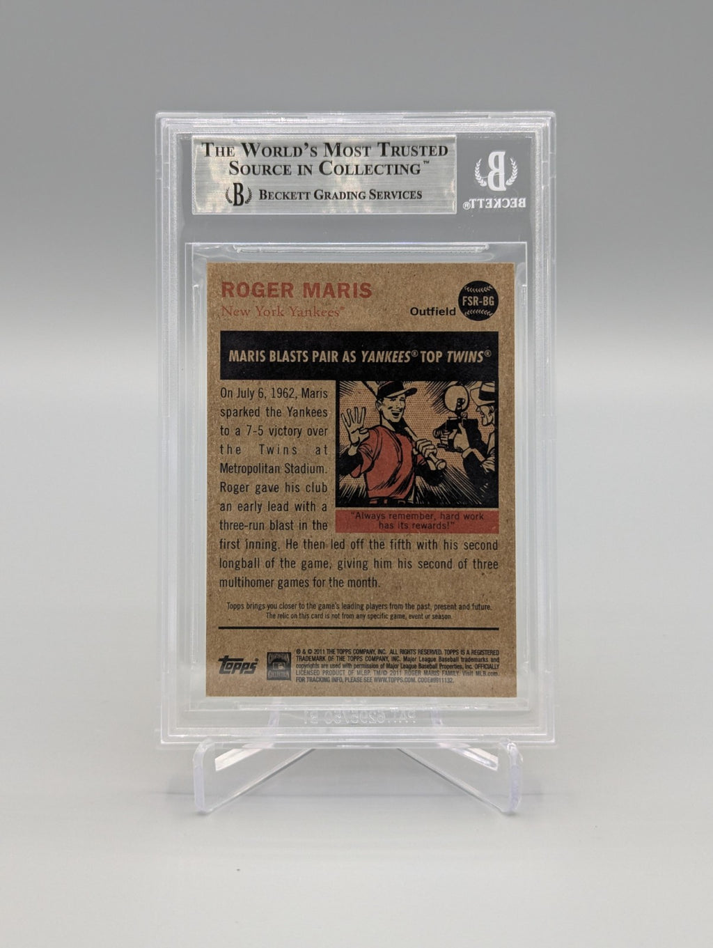2011 Topps Heritage Flashback Stadium Relic Complete Set BGS Pop 1  (10 Cards)