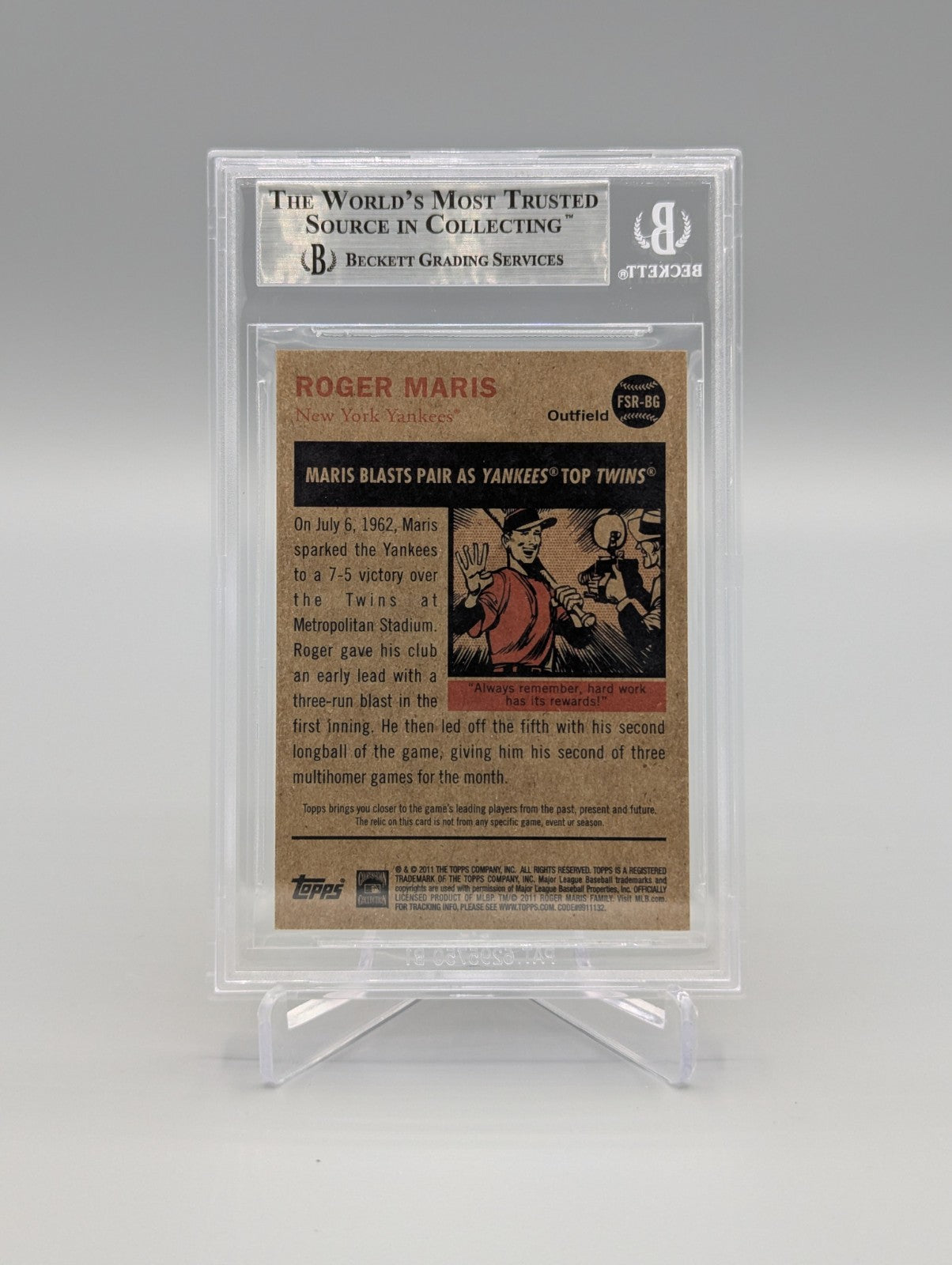 2011 Topps Heritage Flashback Stadium Relic Complete Set BGS Pop 1  (10 Cards)