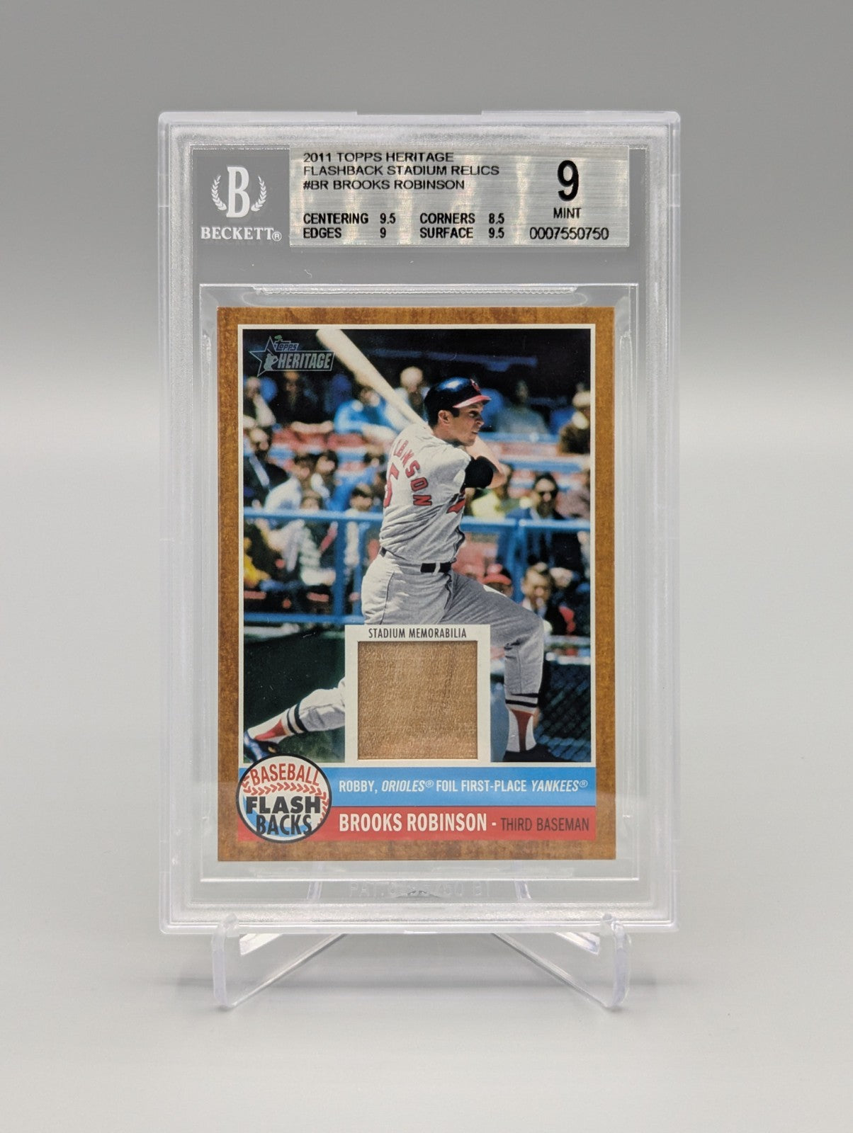 2011 Topps Heritage Flashback Stadium Relic Complete Set BGS Pop 1  (10 Cards)