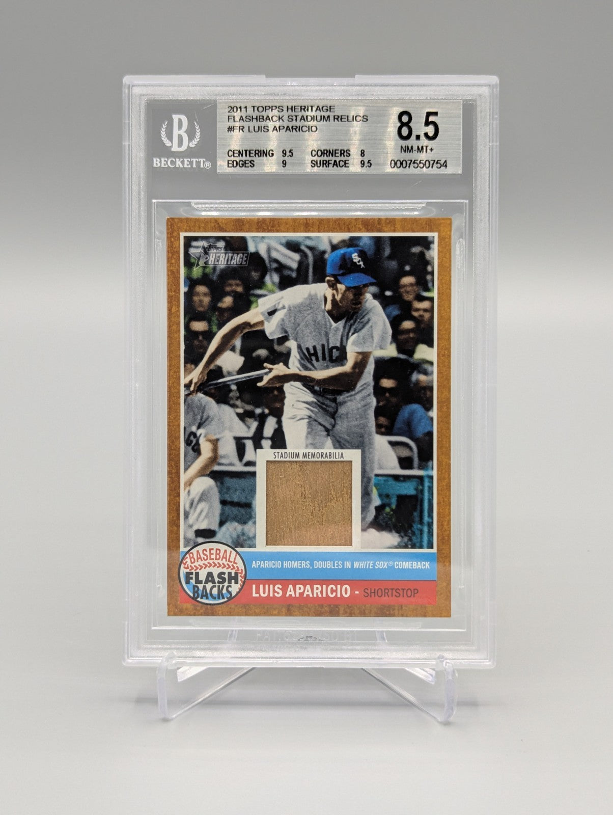 2011 Topps Heritage Flashback Stadium Relic Complete Set BGS Pop 1  (10 Cards)