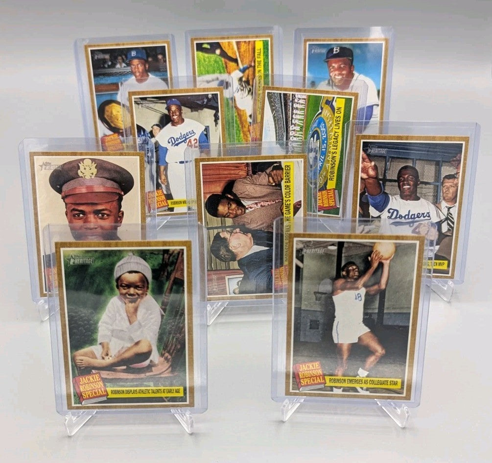 2011 Topps Heritage Jackie Robinson Special Complete Set (10 Cards) #135B-#144B