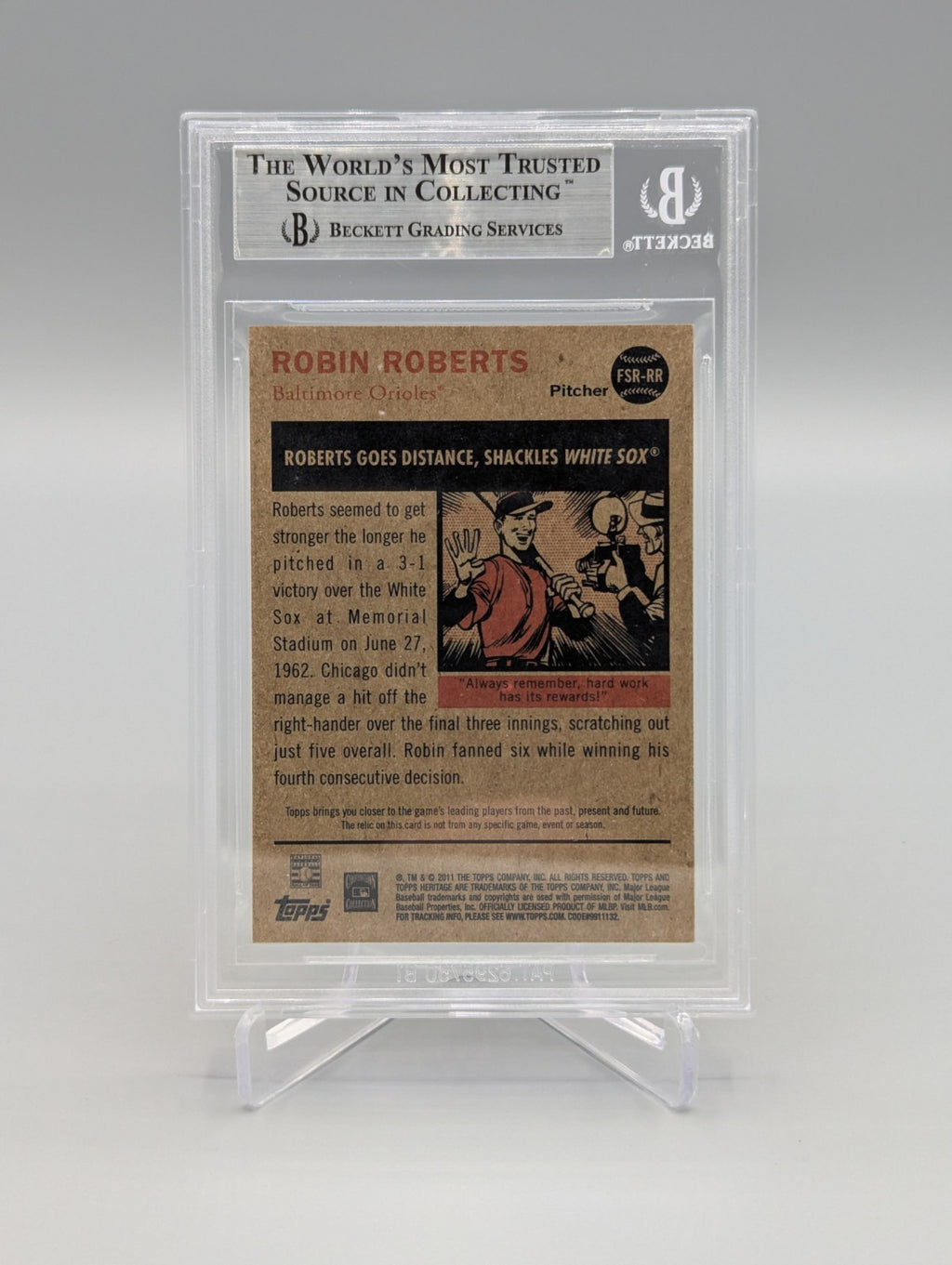 2011 Topps Heritage Flashback Stadium Relic Complete Set BGS Pop 1  (10 Cards)