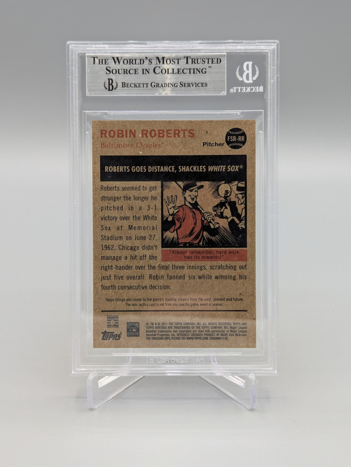 2011 Topps Heritage Flashback Stadium Relic Complete Set BGS Pop 1  (10 Cards)