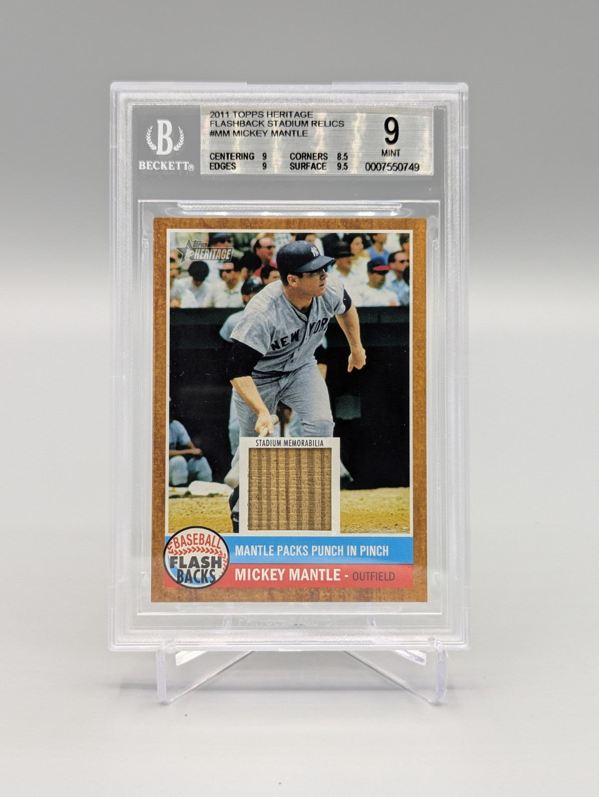 2011 Topps Heritage Flashback Stadium Relic Complete Set BGS Pop 1  (10 Cards)