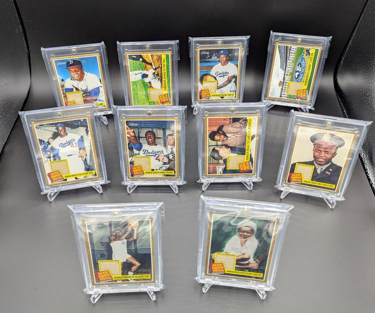 2011 Topps Heritage Jackie Robinson Special Relic Complete Set (10 Cards) #/42