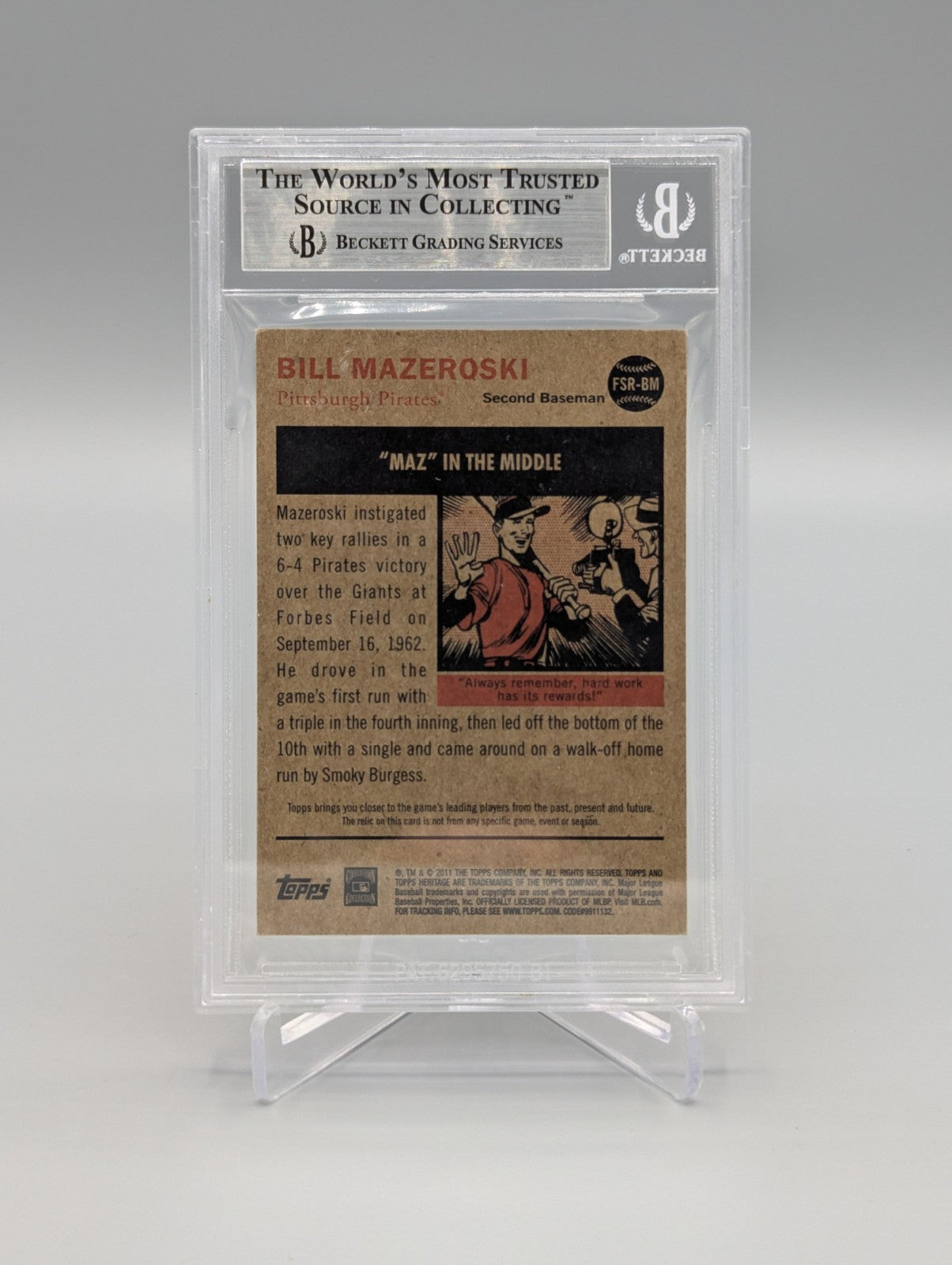 2011 Topps Heritage Flashback Stadium Relic Complete Set BGS Pop 1  (10 Cards)
