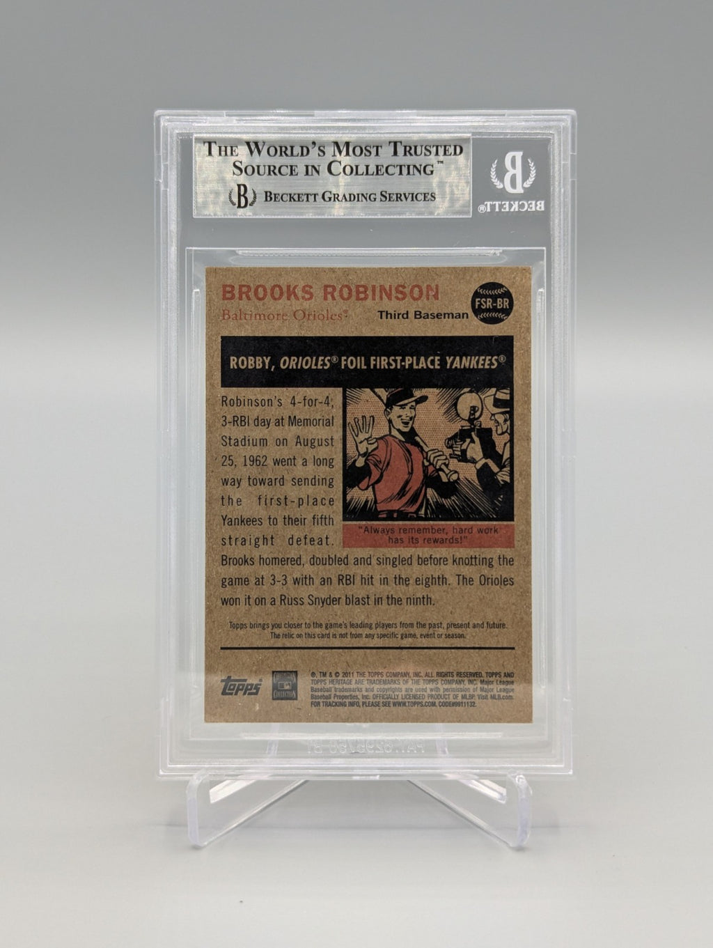 2011 Topps Heritage Flashback Stadium Relic Complete Set BGS Pop 1  (10 Cards)