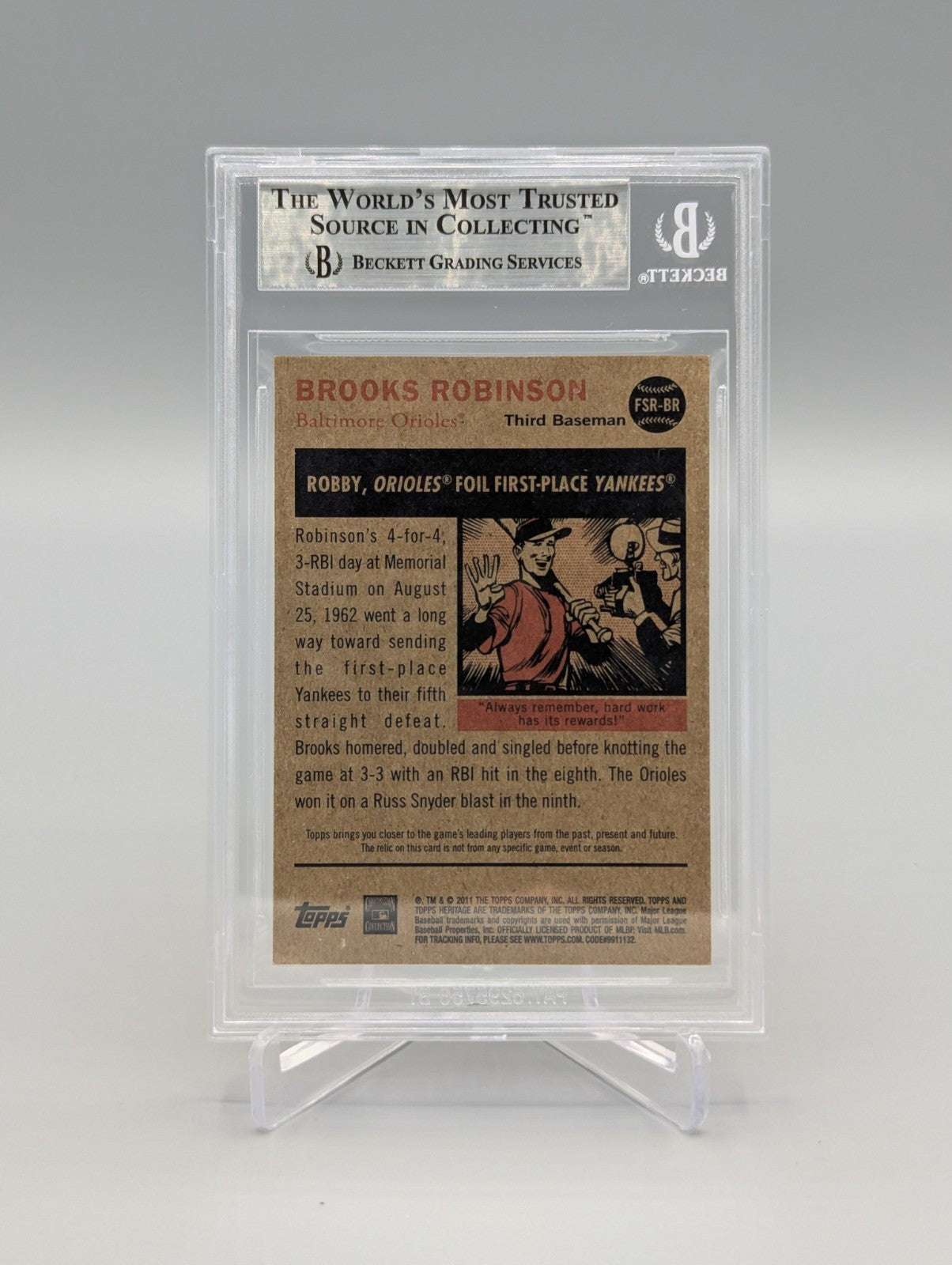 2011 Topps Heritage Flashback Stadium Relic Complete Set BGS Pop 1  (10 Cards)