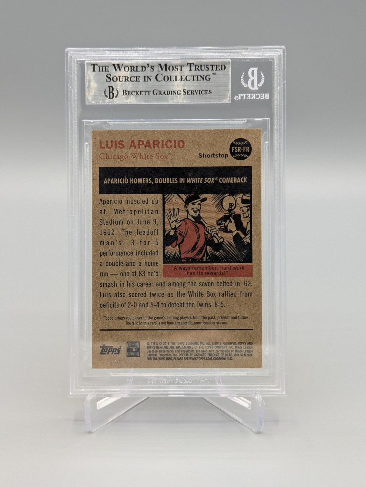 2011 Topps Heritage Flashback Stadium Relic Complete Set BGS Pop 1  (10 Cards)